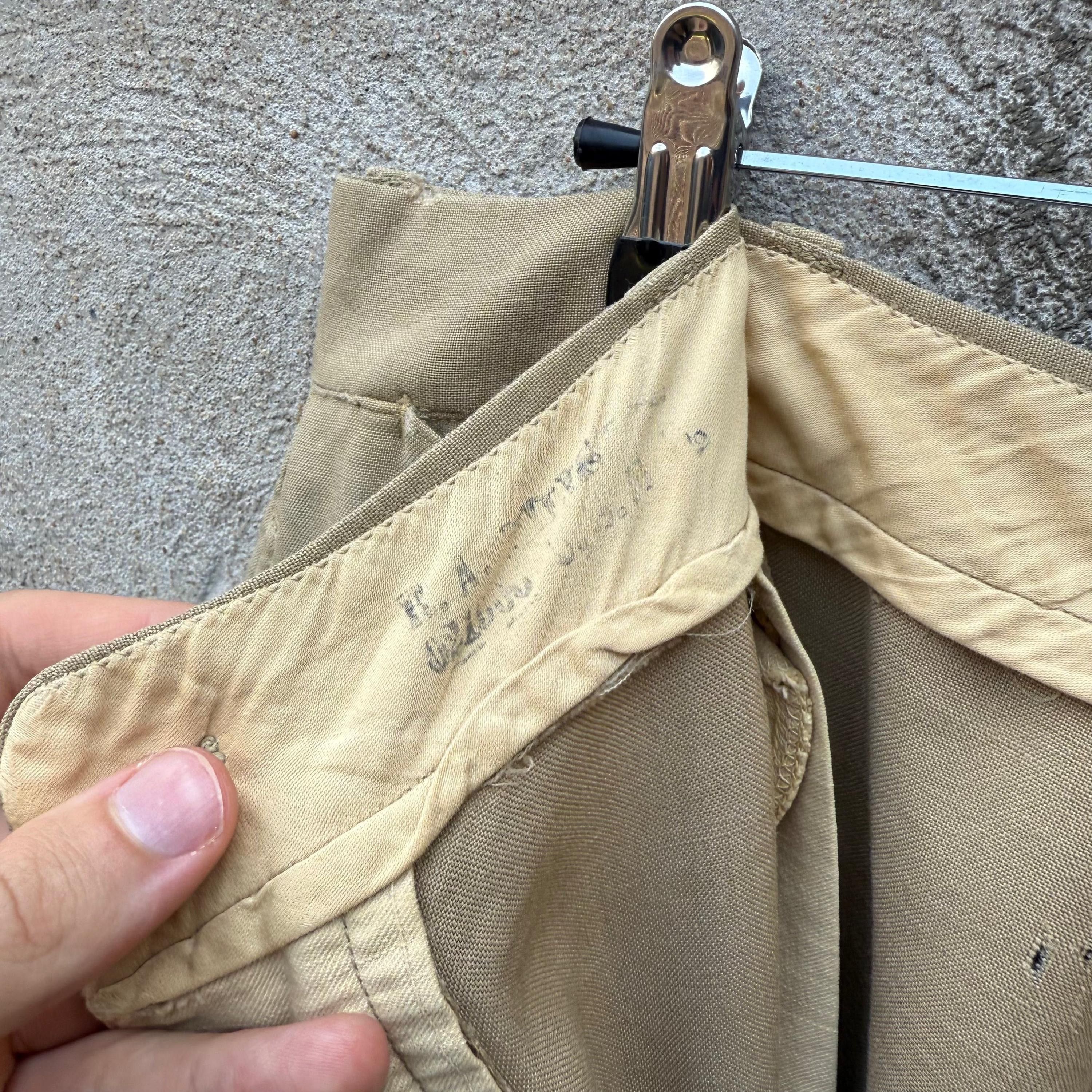 Vintage 60's US Military Khaki Chino Pants Size US 32 / EU 48 - 3 Thumbnail