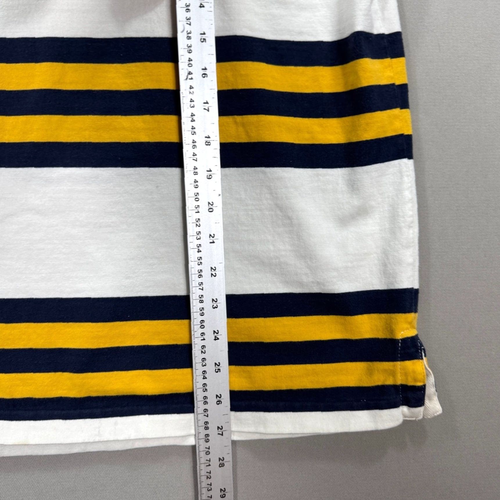 American Eagle Outfitters VINTAGE American Eagle Shirt Polo Men XL White Yellow Striped Y2K Preppy Athletic Casual Size US XL / EU 56 / 4 - 4 Thumbnail