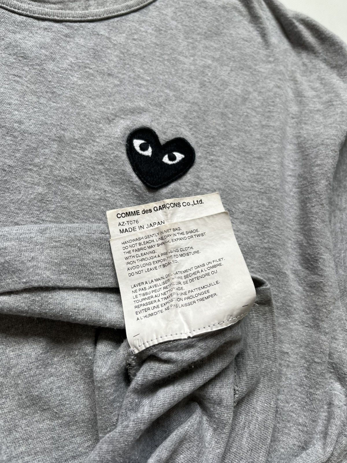 Comme des Garcons PLAY Comme des Garçons PLAY Black Heart Patch T-Shirt Size L / US 10 / IT 46 - 4 Thumbnail