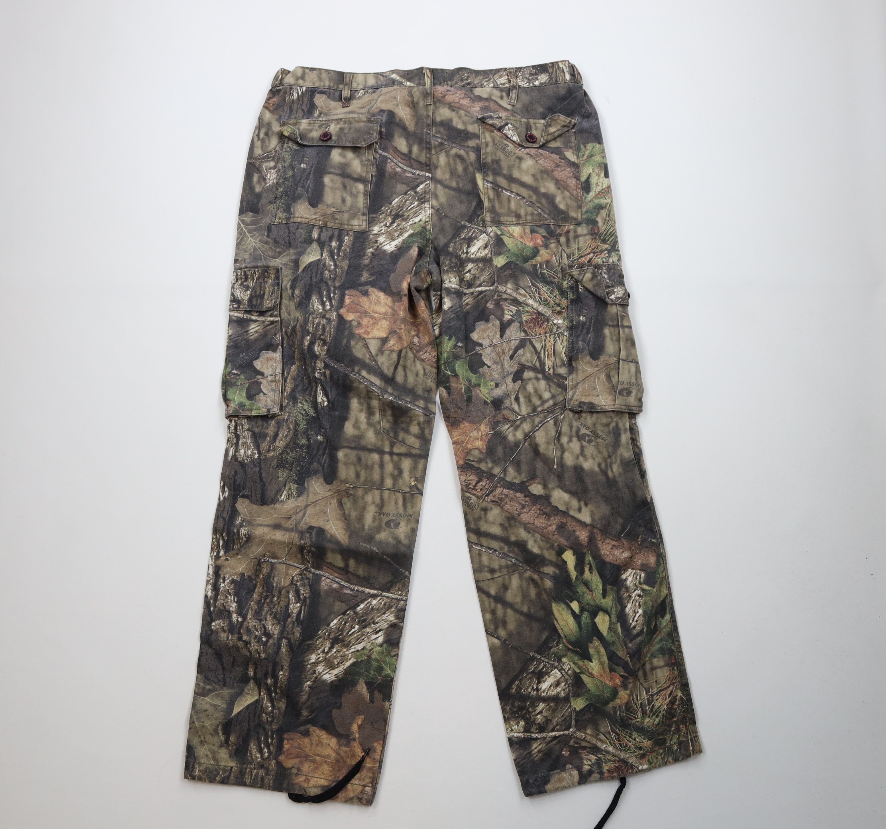 Vintage Vintage Y2K Streetwear Mossy Oak Camouflage Wide Leg Pants Size 40" / US 18 - 9 Thumbnail