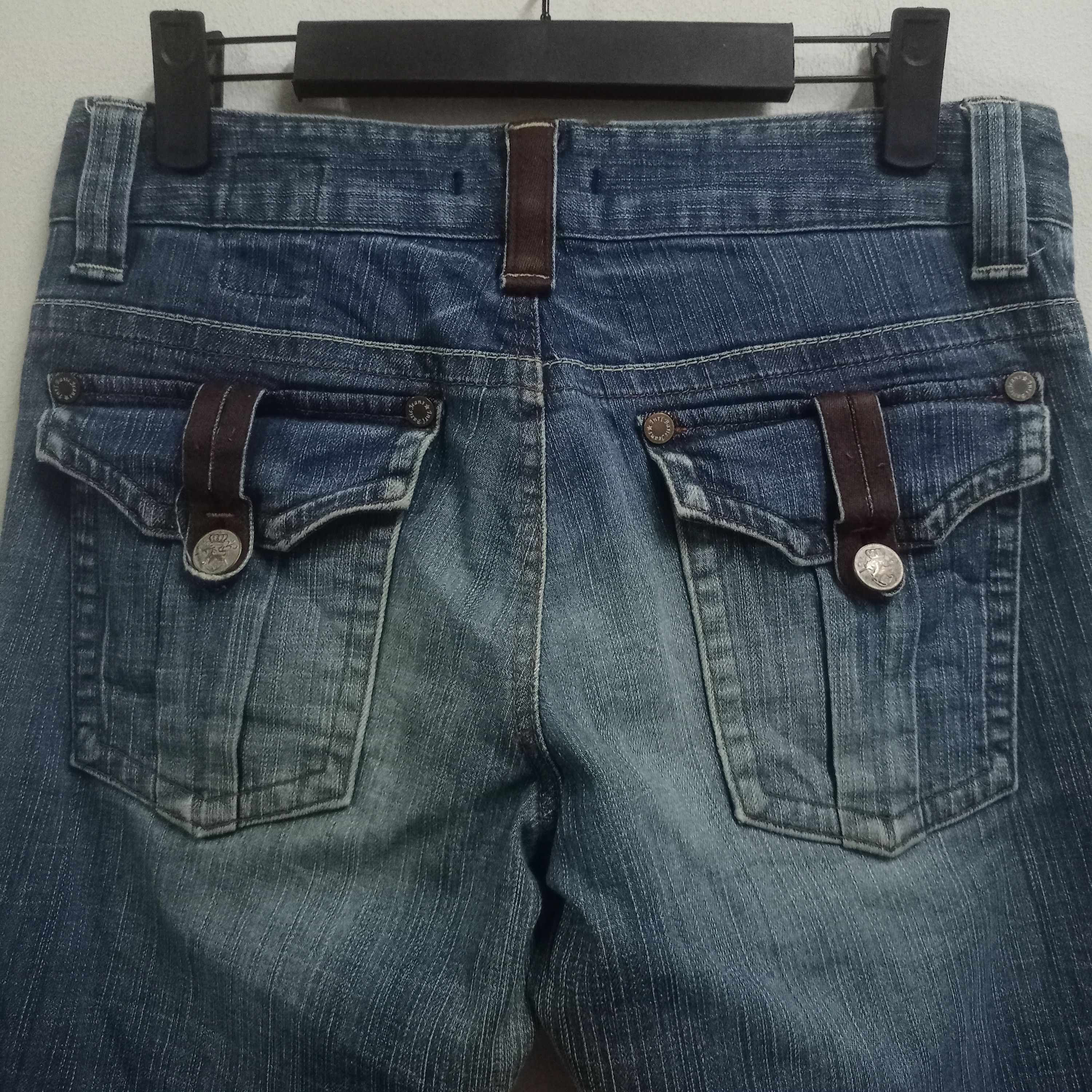 Japanese Brand Vintage Japanese Blue Way Fatigue Style Flare Jeans 30x29 Size US 30 / EU 46 - 6 Thumbnail