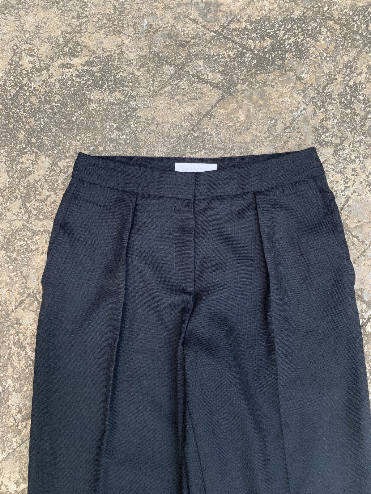 Cacharel cacharel Paris Black Virgin Wool Casual Snap Trouser Pants Size 27" / US 4 / IT 40 - 5 Thumbnail