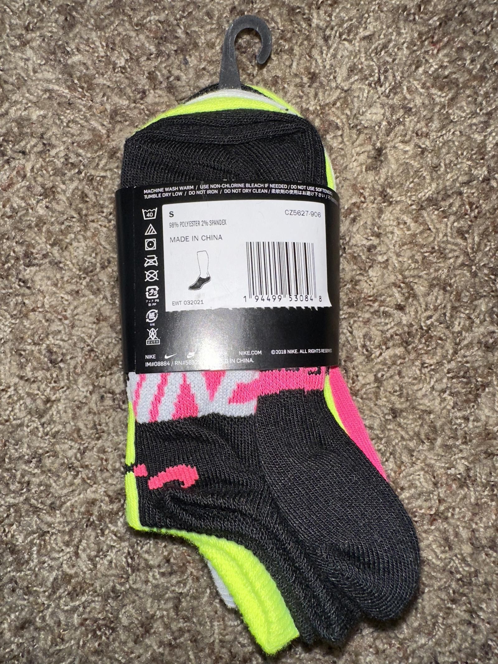 Nike Nike Everyday No Show Socks Multicolor 6 Pack Size ONE SIZE - 4 Thumbnail