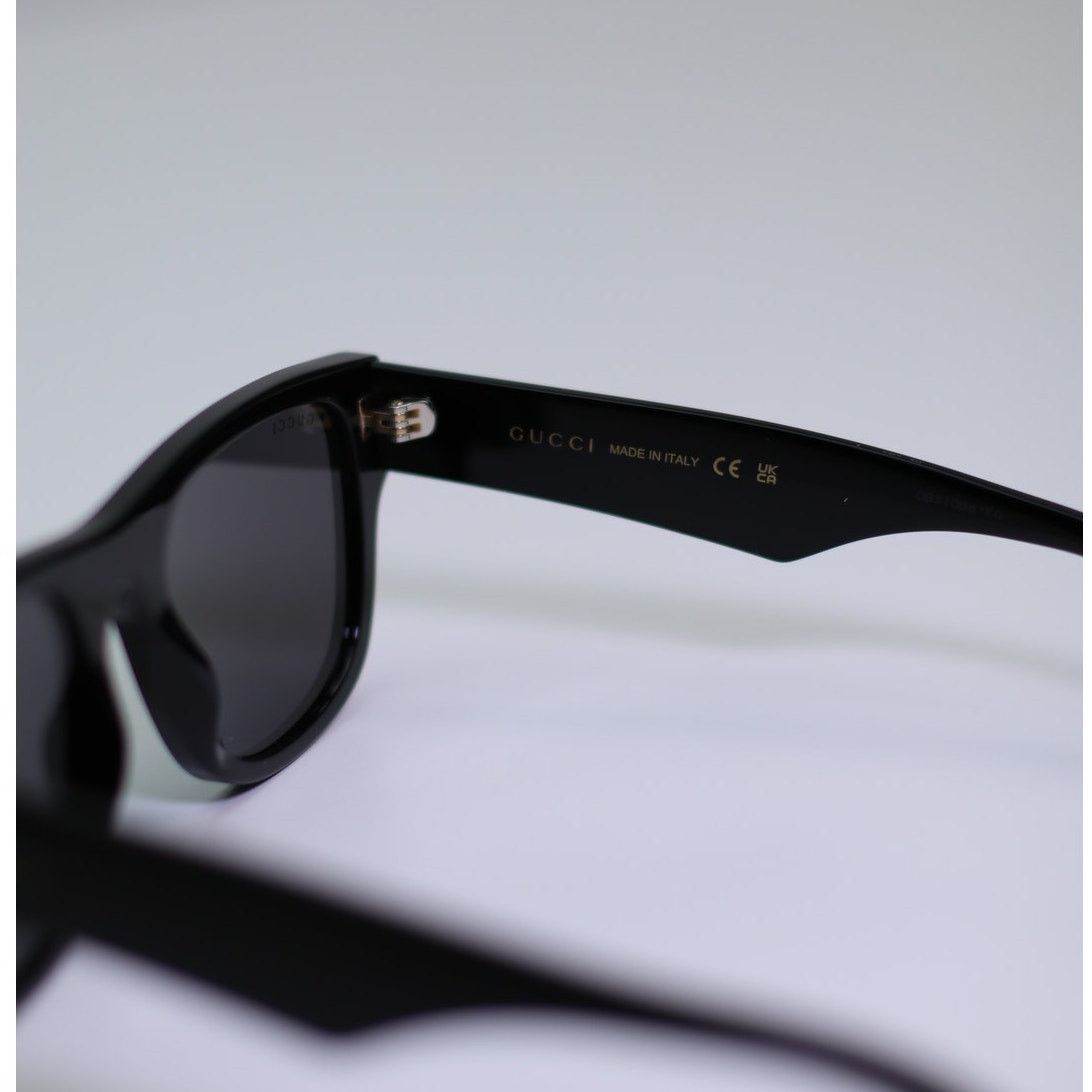 Gucci NEW Gucci Sunglasses GG1427S 001 Black Grey Men Authentic Size ONE SIZE - 6 Thumbnail