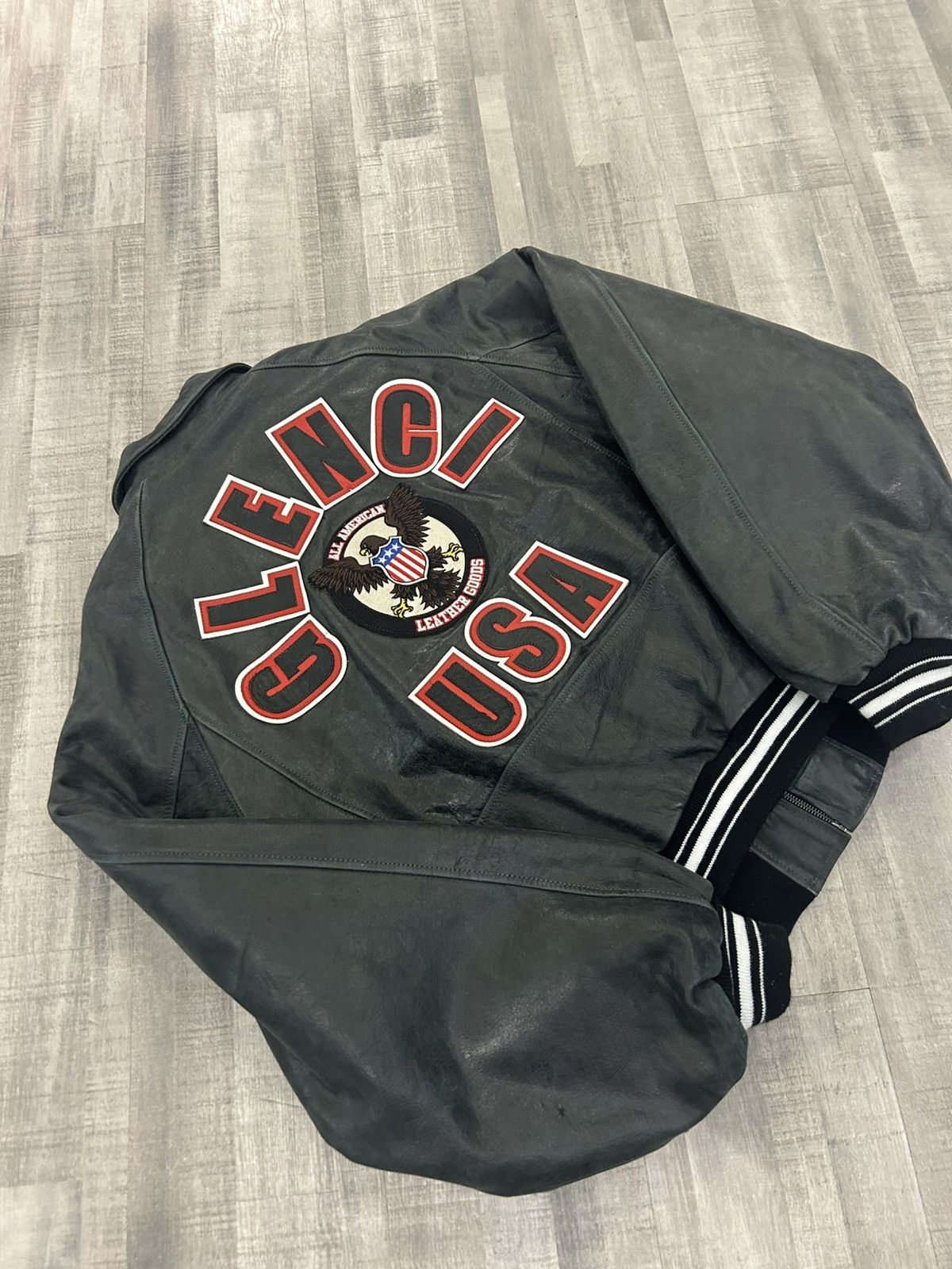 The GV Gallery The GV Gallery Raspberry Leather Varsity Jacket Size US L / EU 52-54 / 3 - 6 Thumbnail