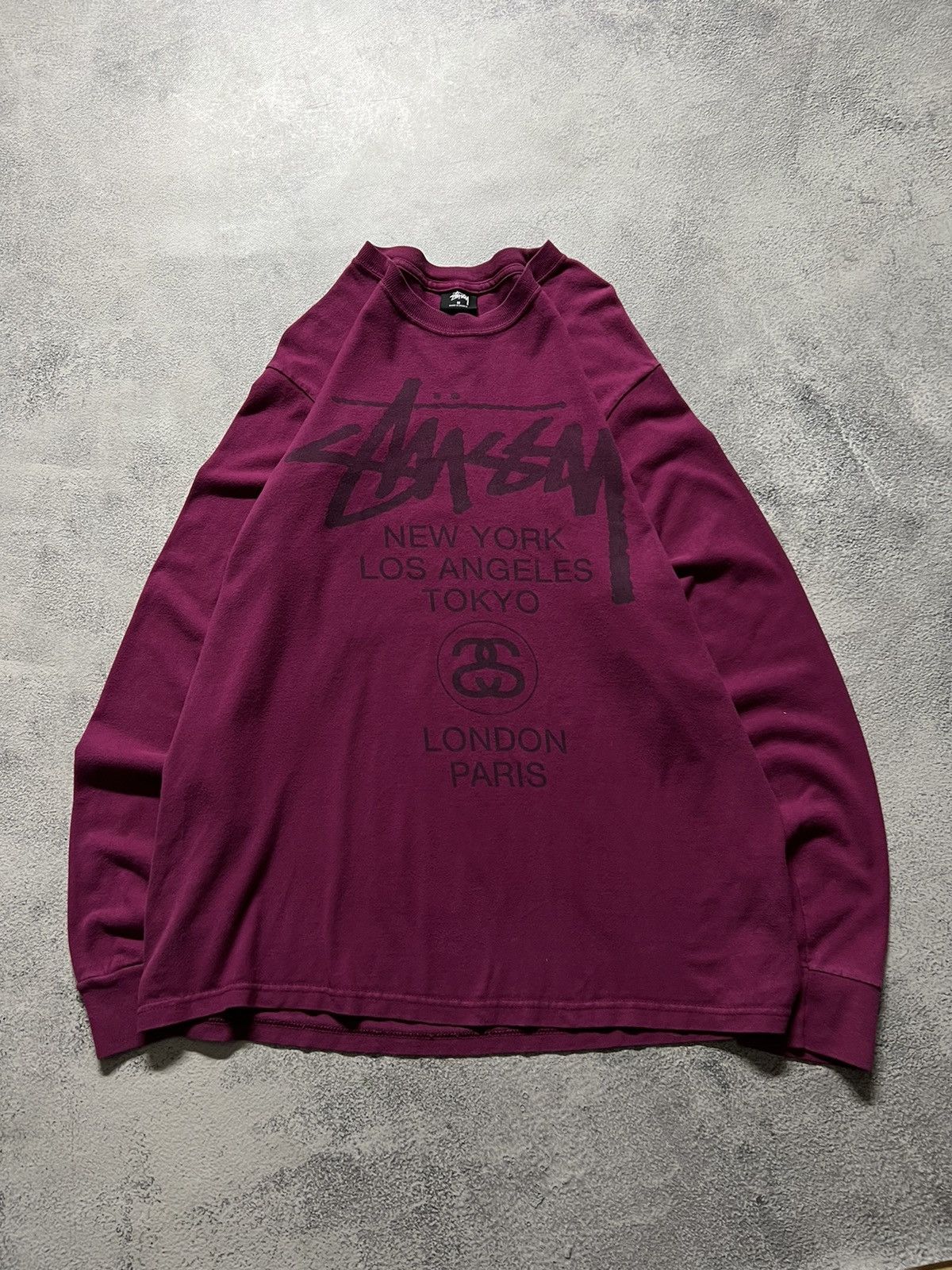 Vintage Y2k Stussy World Tour 🌎 Long Sleeve 00’s