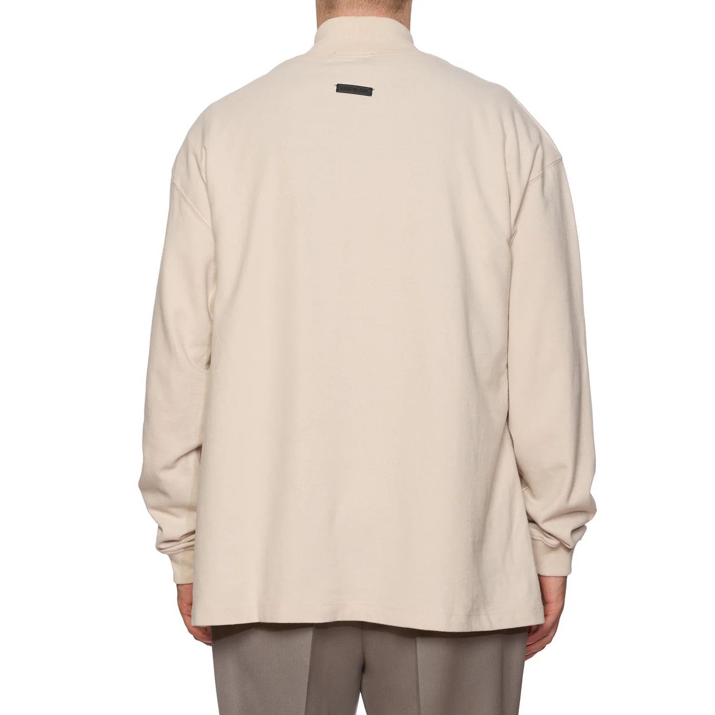 Fear of God FEAR OF GOD Beige Picque Cotton Mock Nect Sweatshirt Size US L / EU 52-54 / 3 - 2 Thumbnail