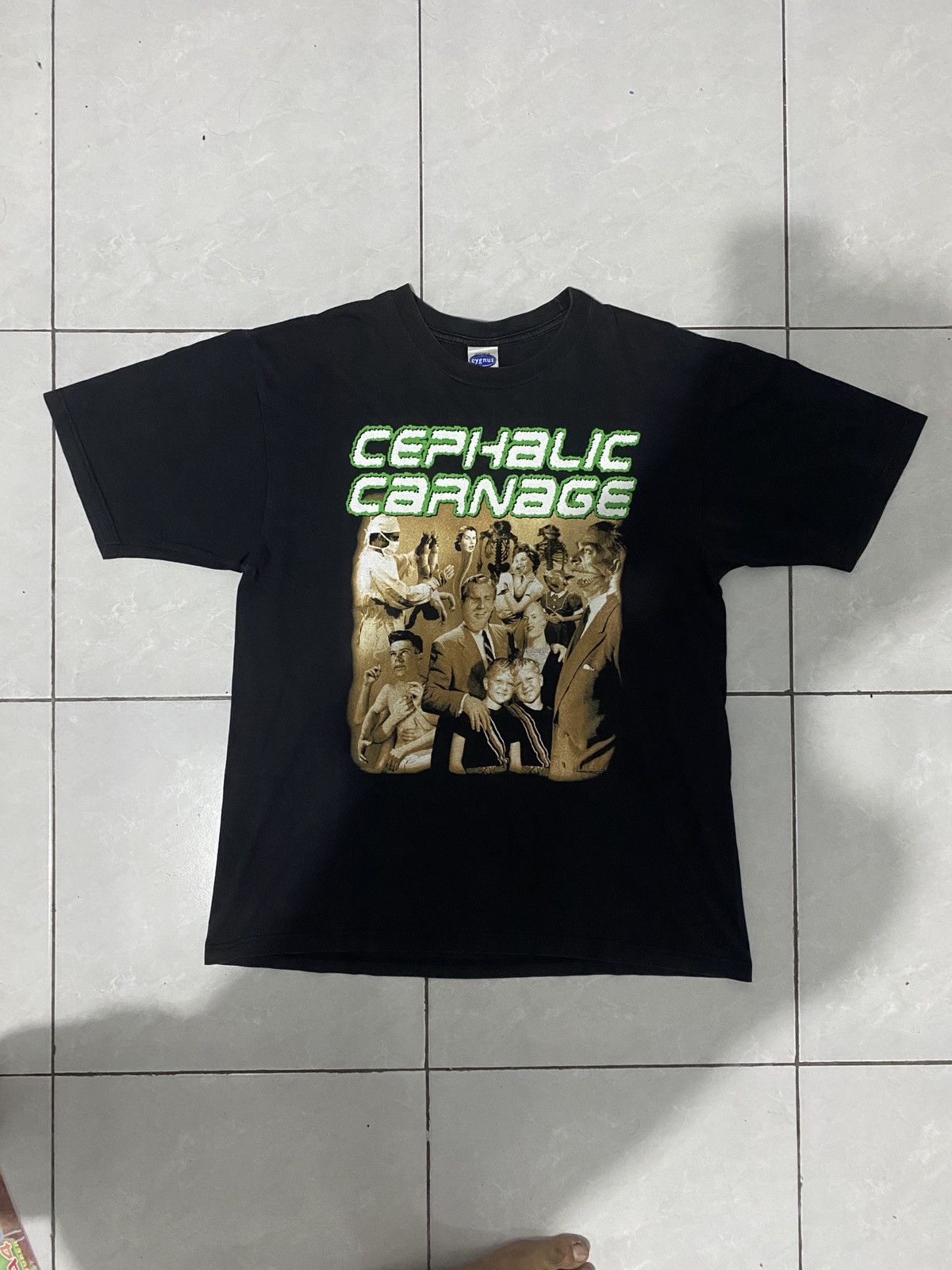 Band Tees Rare Cephalic Carnage Exploiting Tour 2001 Death Metal Band Size US L / EU 52-54 / 3 - 4 Thumbnail