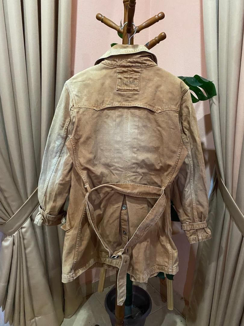 Other VINTAGE AGOSTO DUCK CANVAS DOUBLE BREASTED COAT Size US S / EU 44-46 / 1 - 7 Thumbnail