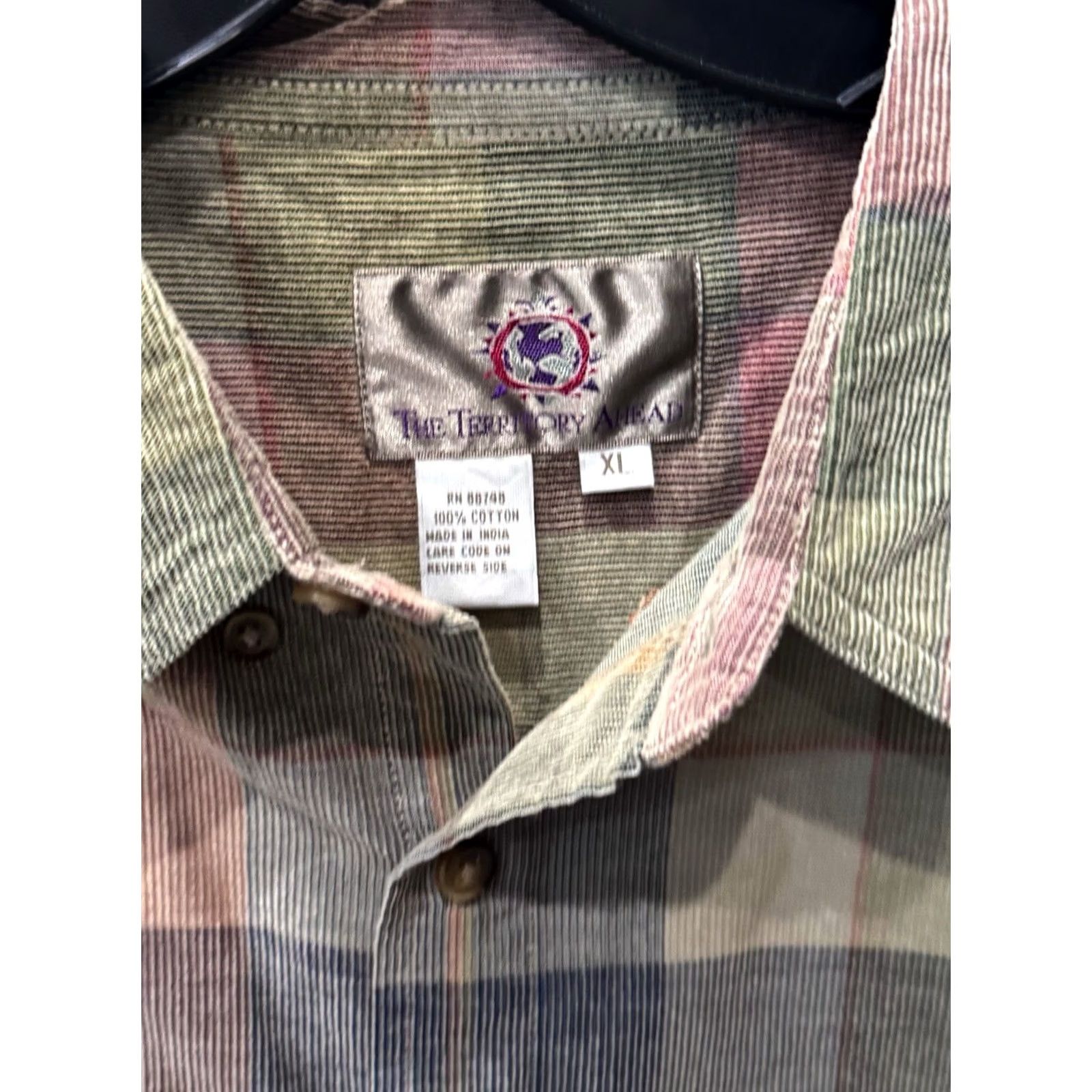 The Territory Ahead Territory Ahead Cord Plaid LONG SLEEVE SHIRT XL Multicolor Men Regular XS? XL Size US XL / EU 56 / 4 - 4 Thumbnail