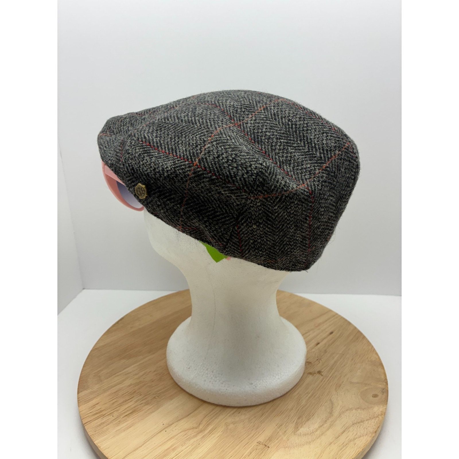 Other VOBOOM Wool Blend Newsboy Cap 59cm Grey Tweed Peaky Blinders Size ONE SIZE - 6 Thumbnail