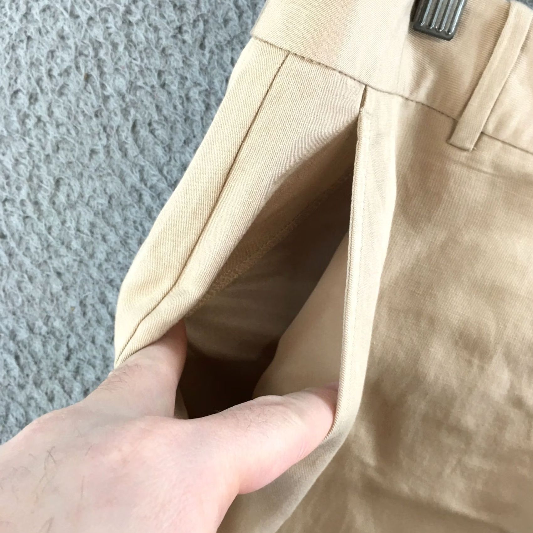 Worthington Worthington Pants Womens 14 Beige Khaki High Rise Straight Zip Fly Casual NEW Size 36" / US 14 / IT 50 - 6 Thumbnail