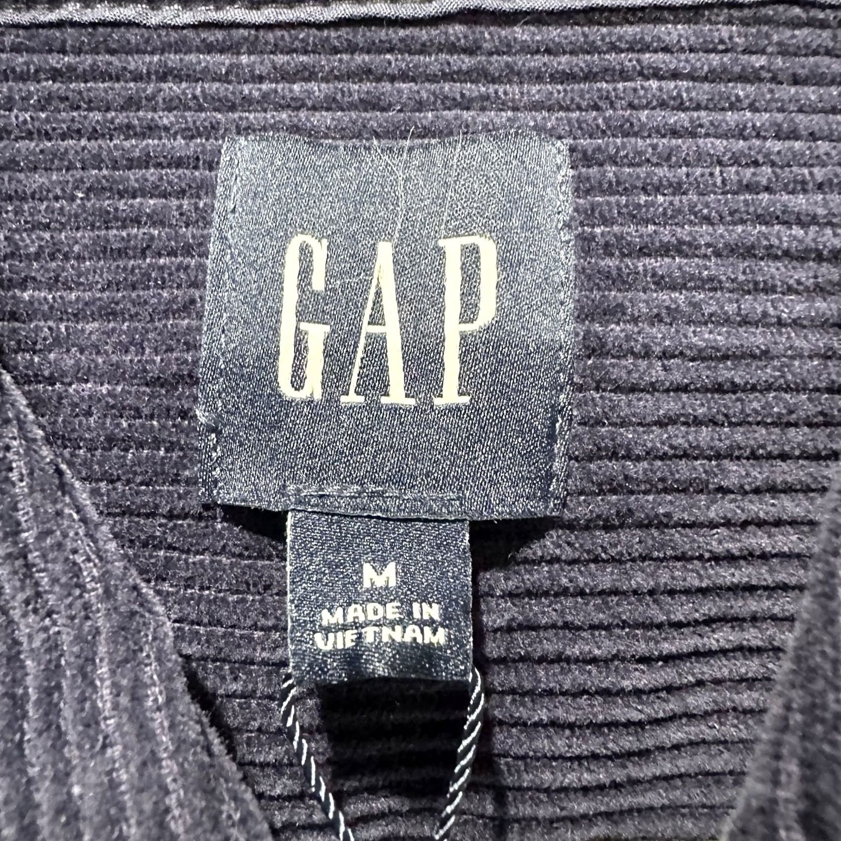 Gap Gap Shirt Mens Medium Navy Blue Corduroy Long Sleeve Button Up NWT Size US M / EU 48-50 / 2 - 6 Thumbnail
