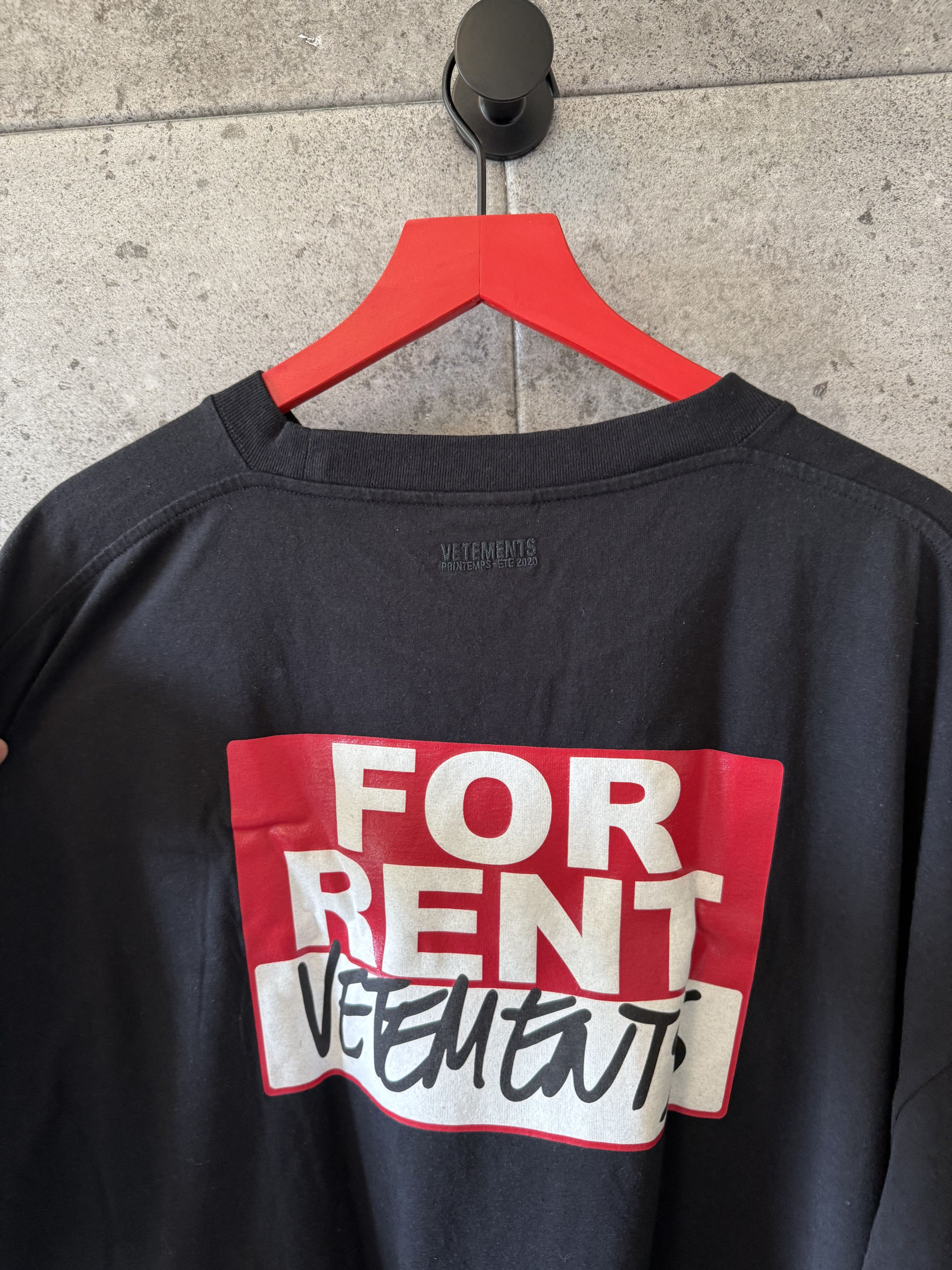 Vetements oversized for rent t shirt