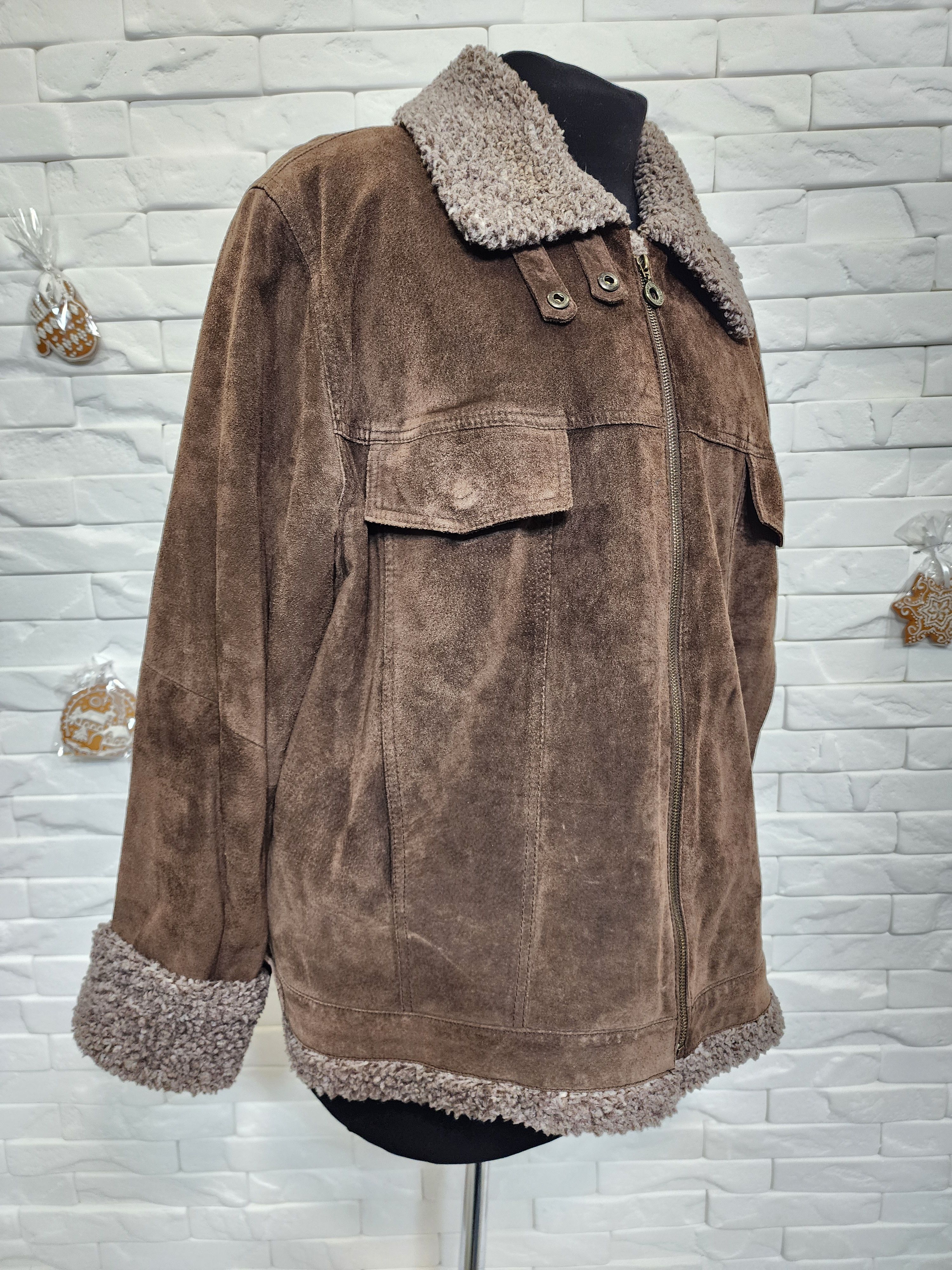 Furla Warm Coat: Women's Brown Fur Jacket Size XXL / US 16-18 / IT 52-54 - 4 Thumbnail