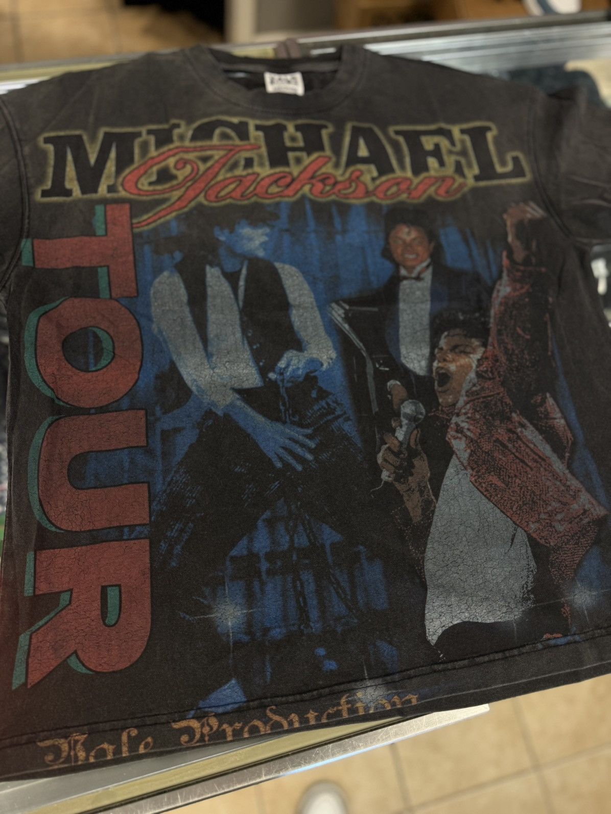 Vale Vale Valley Black Michael Jackson Tee Shirt Size M (NEW) Size US M / EU 48-50 / 2 - 2 Thumbnail