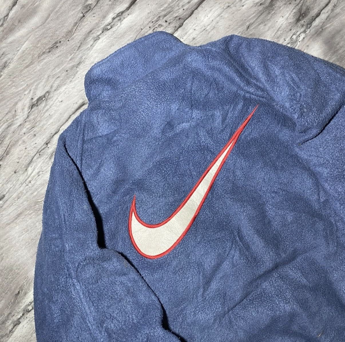 Nike 90s Nike Big Swoosh Heavy Fur Jacket⭐️ Size US M / EU 48-50 / 2 - 3 Thumbnail
