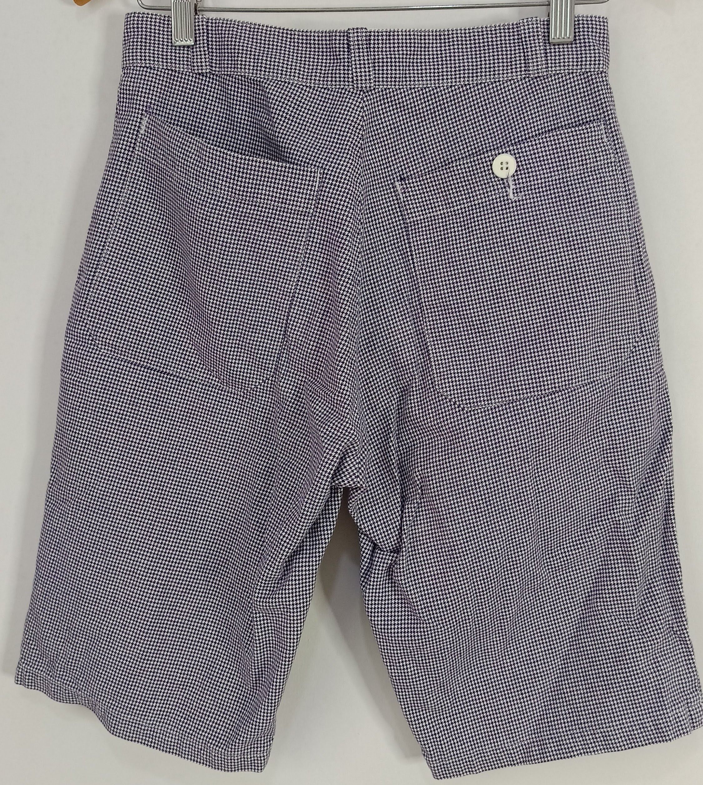 Danton DANTON France blue houndstooth pants shorts slim small Size US 28 / EU 44 - 5 Thumbnail