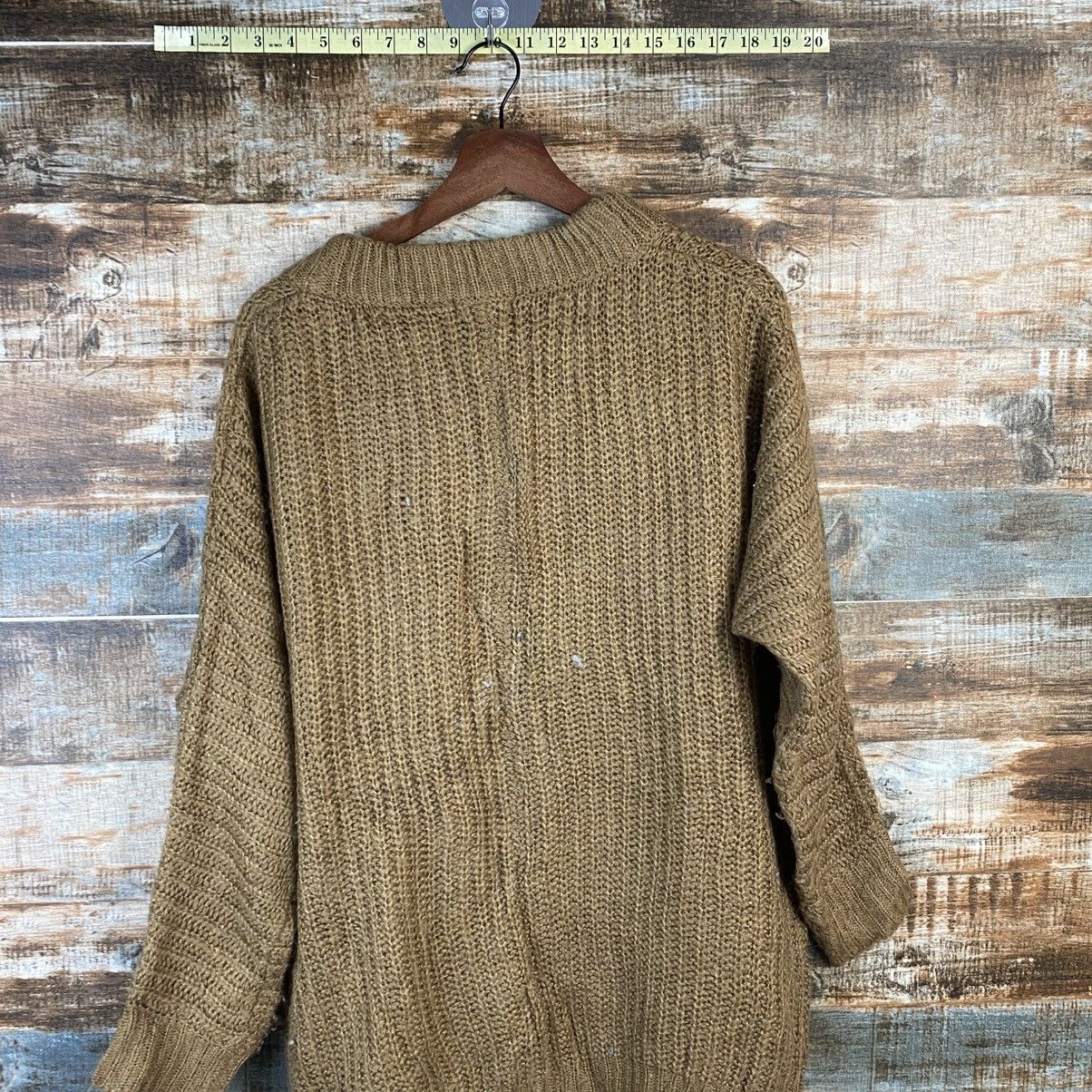 Vintage DL Scalzi Vintage Brown Cardigan Knitwear #C1174 Size XL / US 12-14 / IT 48-50 - 13 Thumbnail