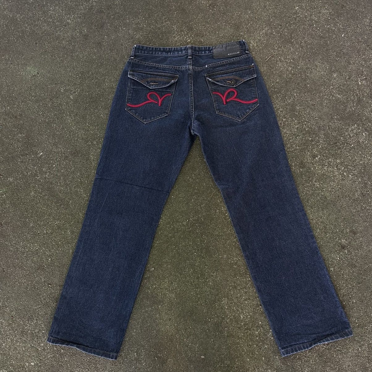 Rocawear × Vintage Navy Blue Rocawear Classic Fit Denim Jeans Size US 34 / EU 50 - 1 Thumbnail