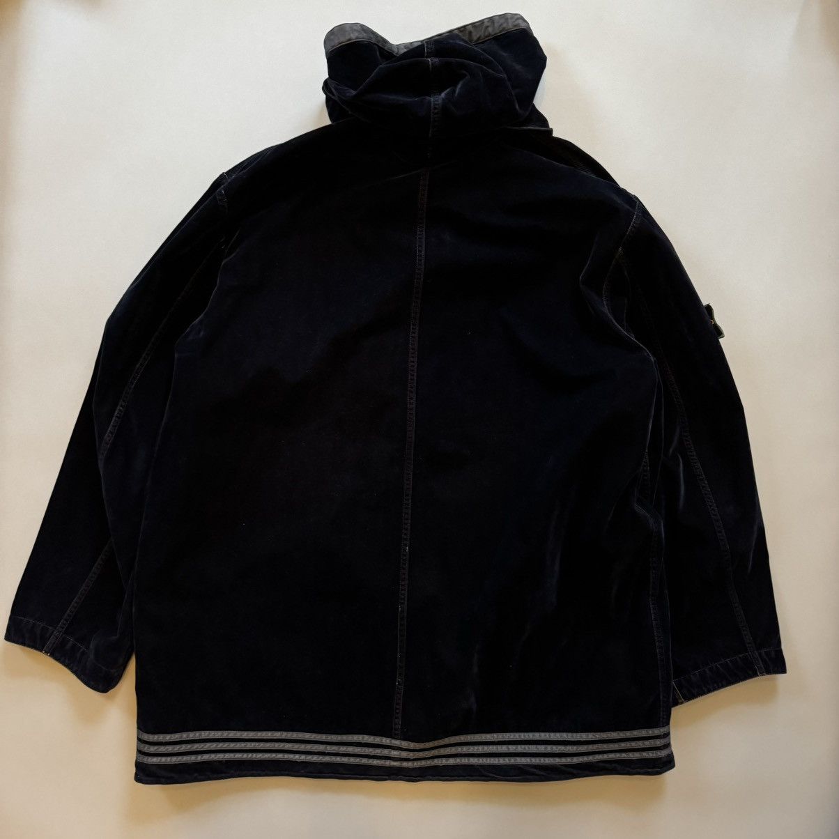 Stone Island 1996 Raso Floccato Velvet reversible jacket