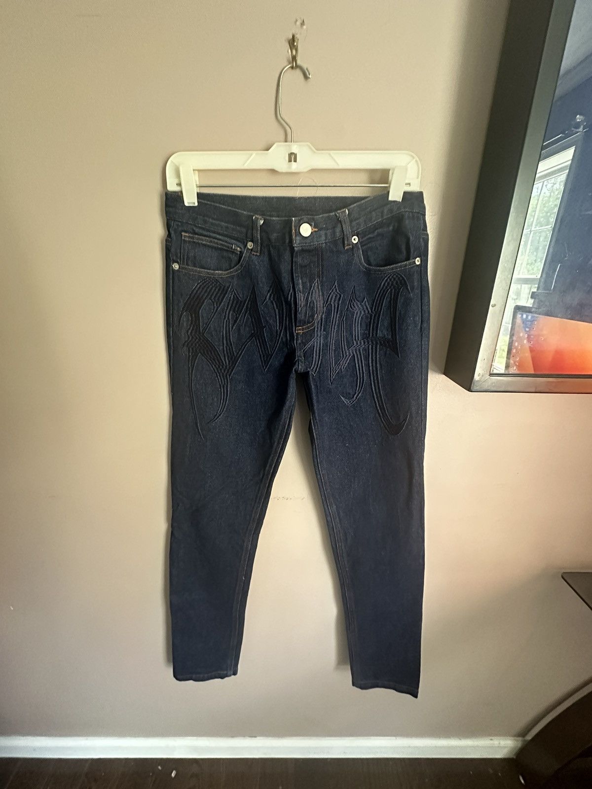 Revenge Revenge Raw Embroidered Jeans Size US 28 / EU 44 - 1 Thumbnail