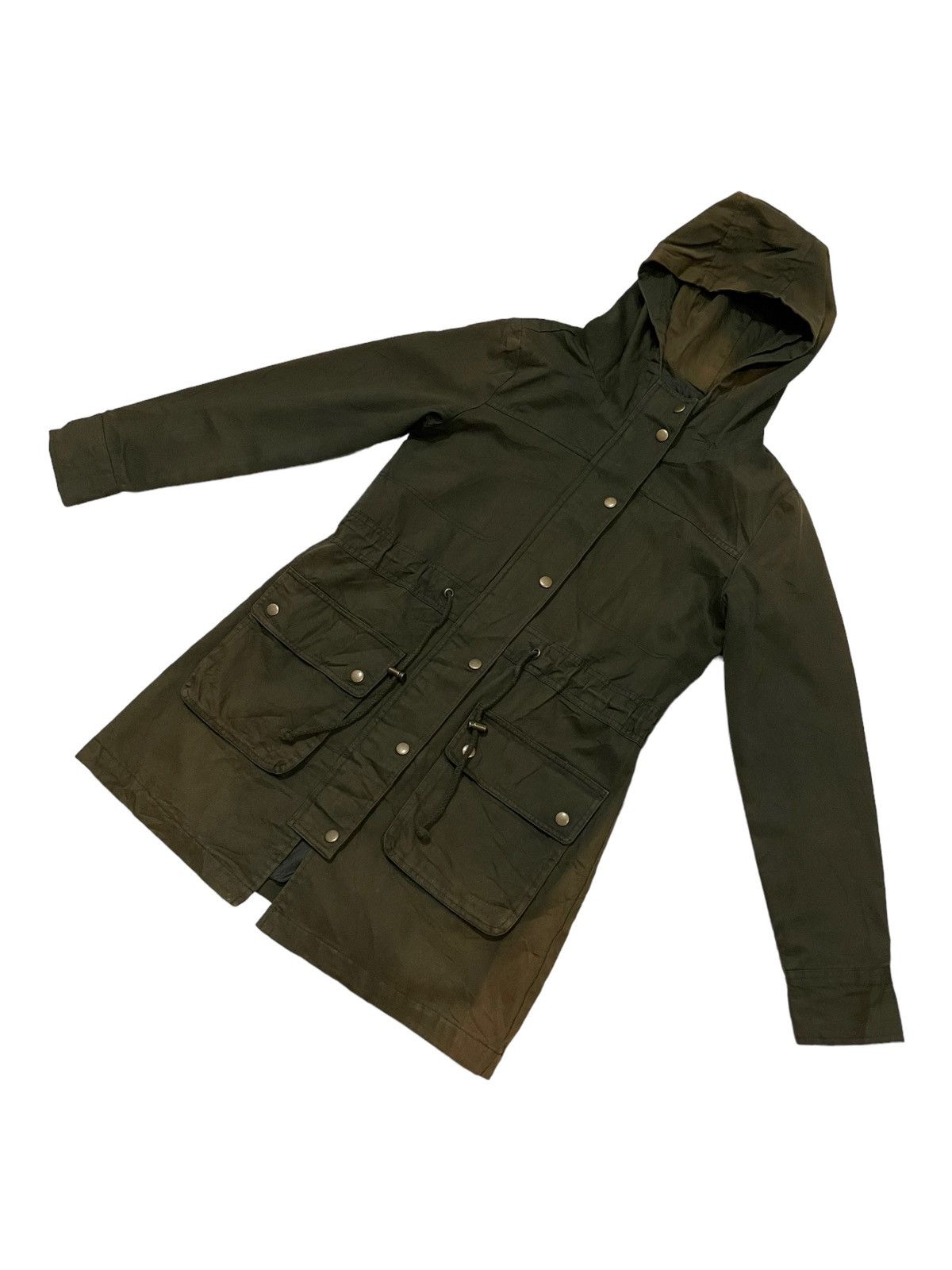 Japanese Brand × Le Grande Bleu (L.G.B.) Image Faded Two Tone Zip-up Hooded Punk Parka Jacket Size US S / EU 44-46 / 1 - 8 Thumbnail