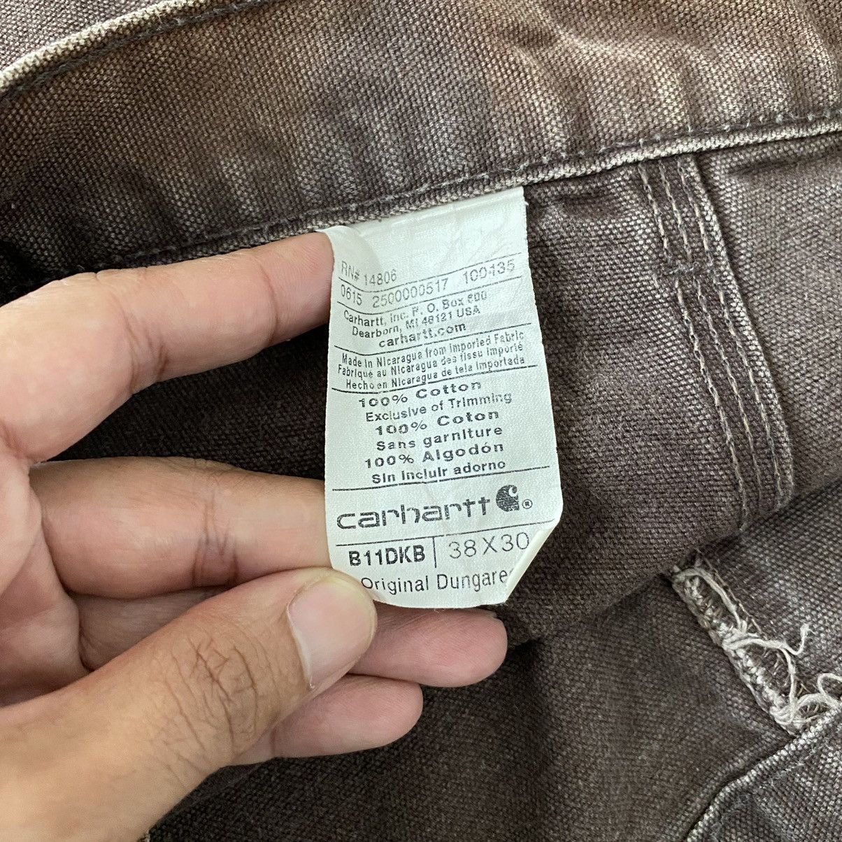 Carhartt Vintage Carhartt Faded Brown Carpenter Workwear Pants Size US 38 / EU 54 - 21 Thumbnail