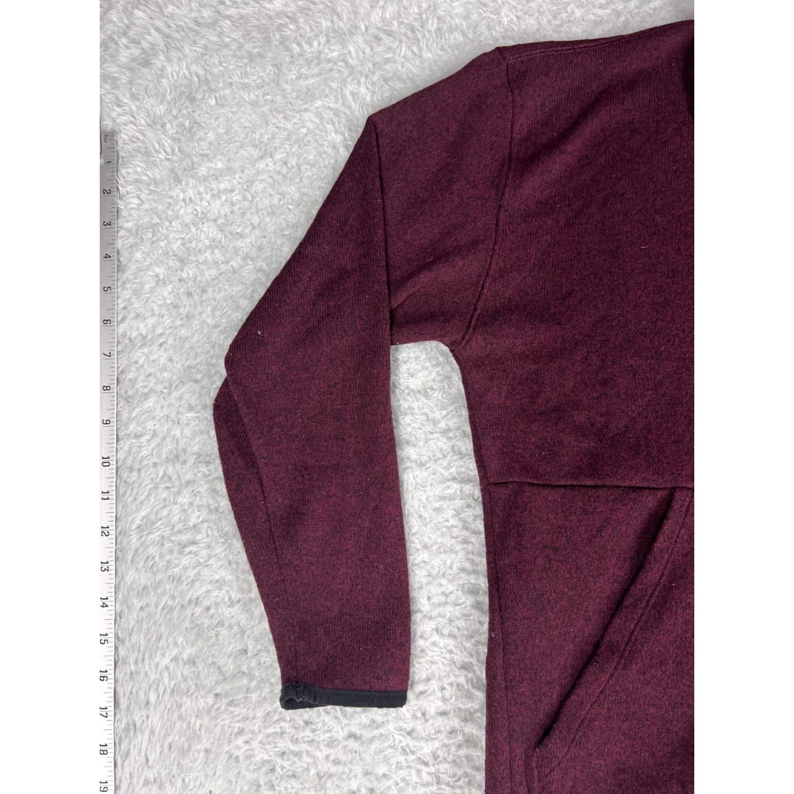 Pinko PINK Jacket Womens Small Burgundy 1/4 Zip Knit 100% Polyester Size S / US 4 / IT 40 - 4 Thumbnail