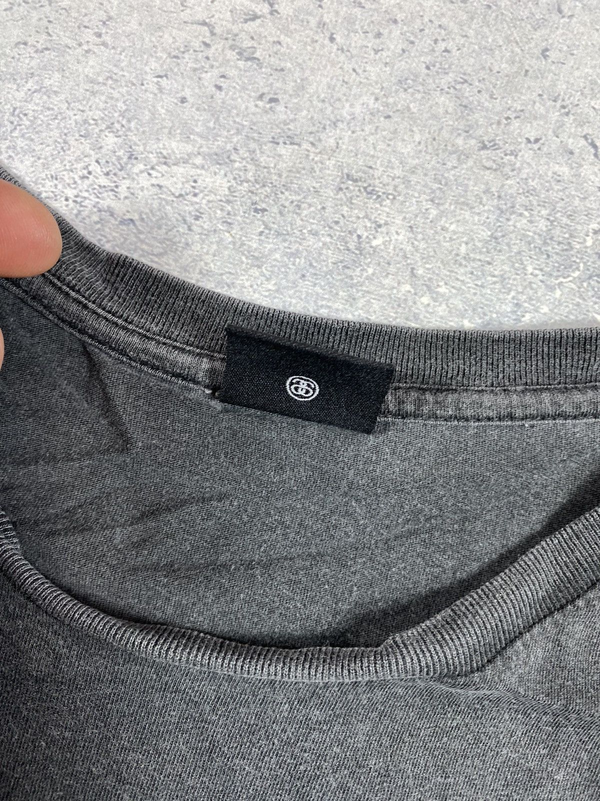 Stussy Stussy men’s black Longsleeve T-shirt with Big Logo Size US XL / EU 56 / 4 - 10 Thumbnail