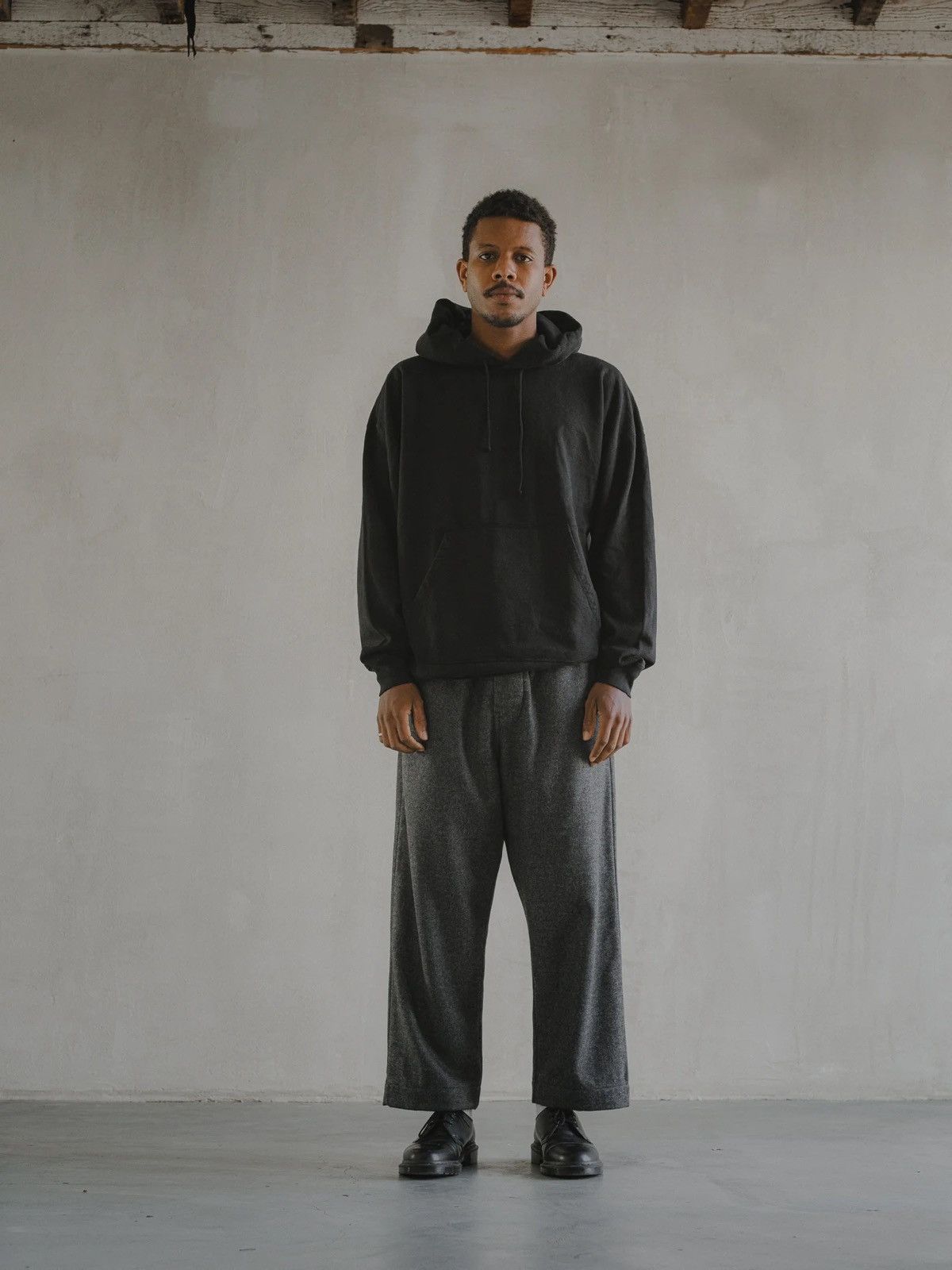 image of Evan Kinori x Lady White Co Hooded Sweatshirt in Black, Men's (Size Large)