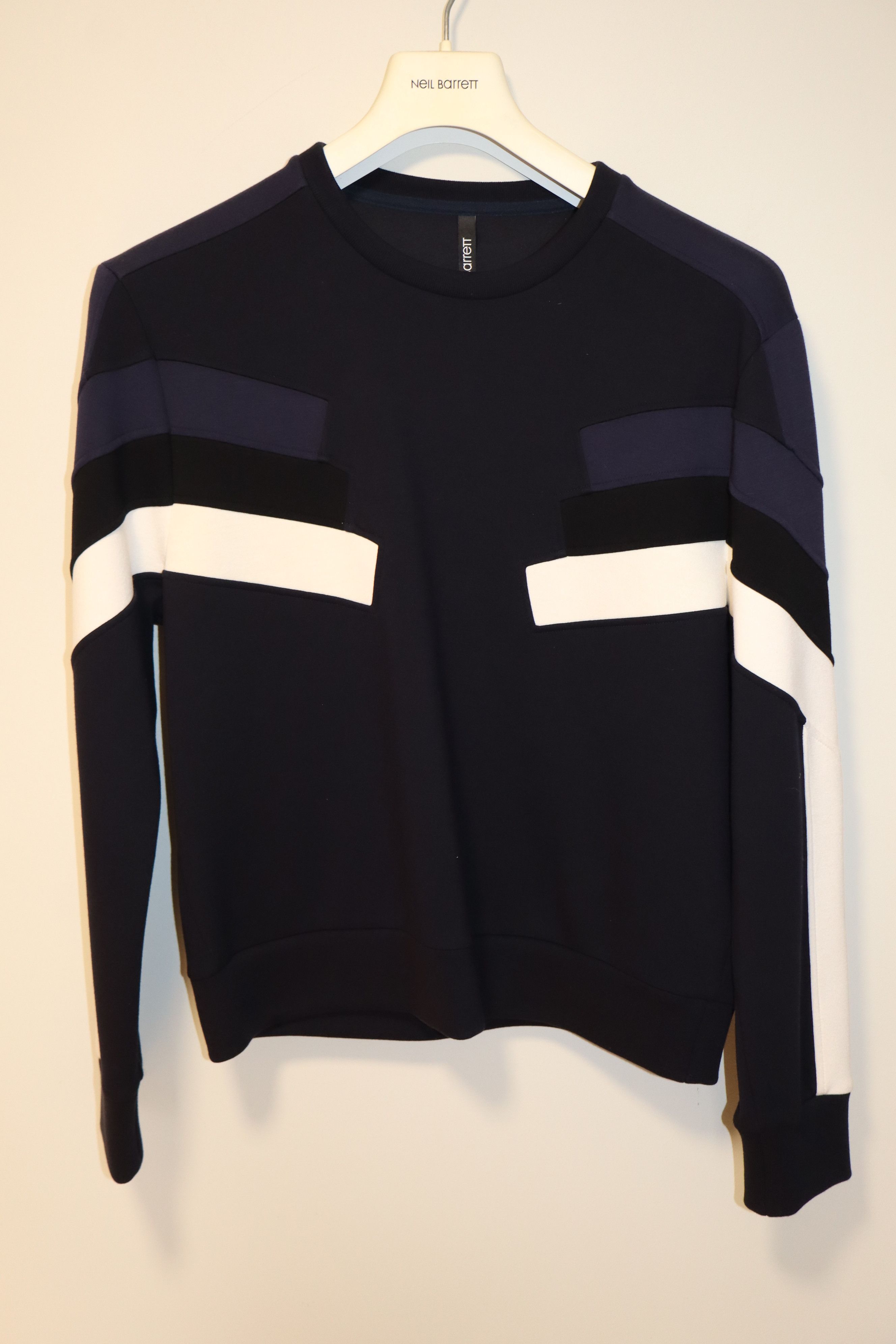 Neil Barrett Geometric neoprene sweatshirt Size US S / EU 44-46 / 1 - 1 Thumbnail