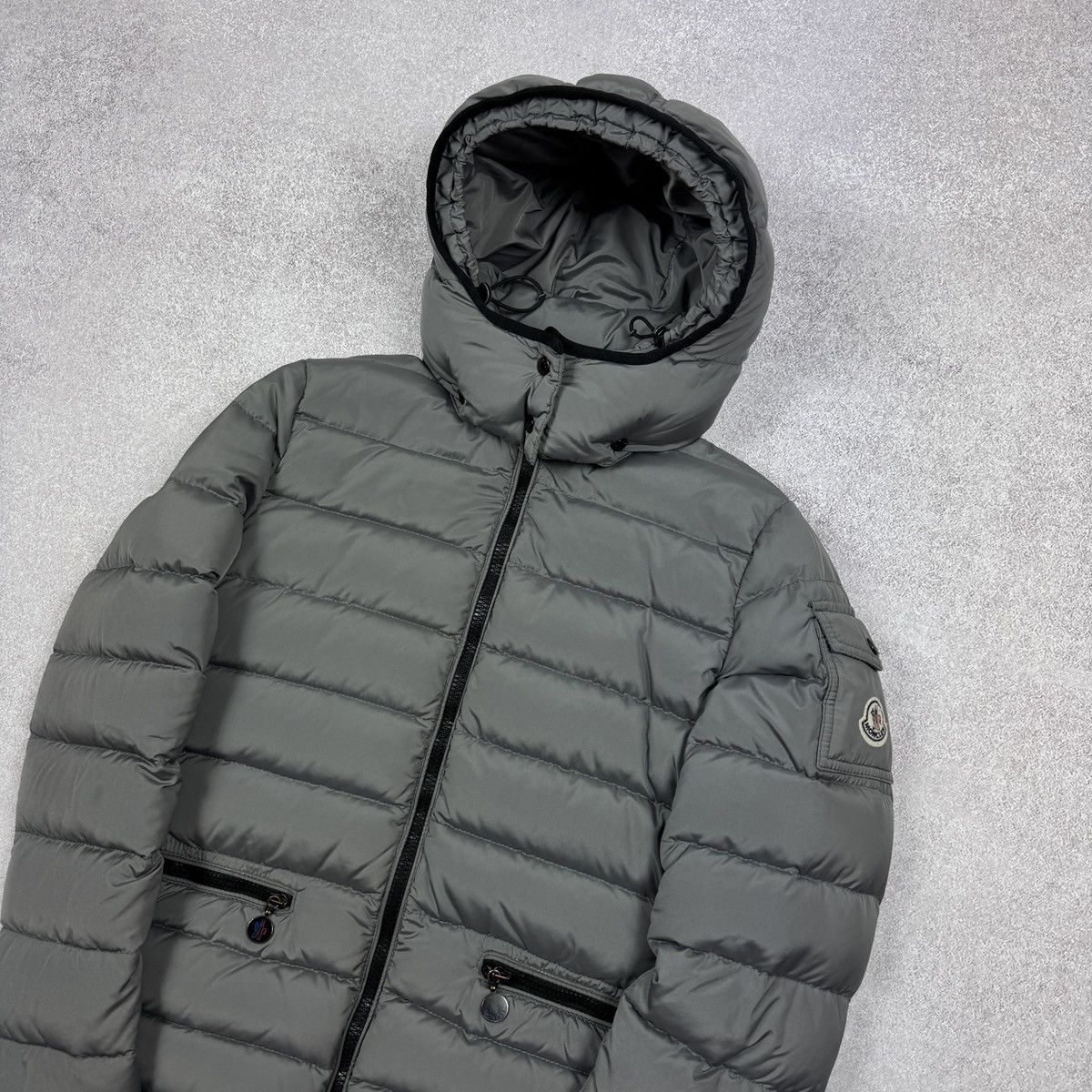 Moncler Women`s Moncler Bea Guibbotto Gray Puffer Jacket Size 0 / S Size XS / US 0-2 / IT 36-38 - 5 Thumbnail