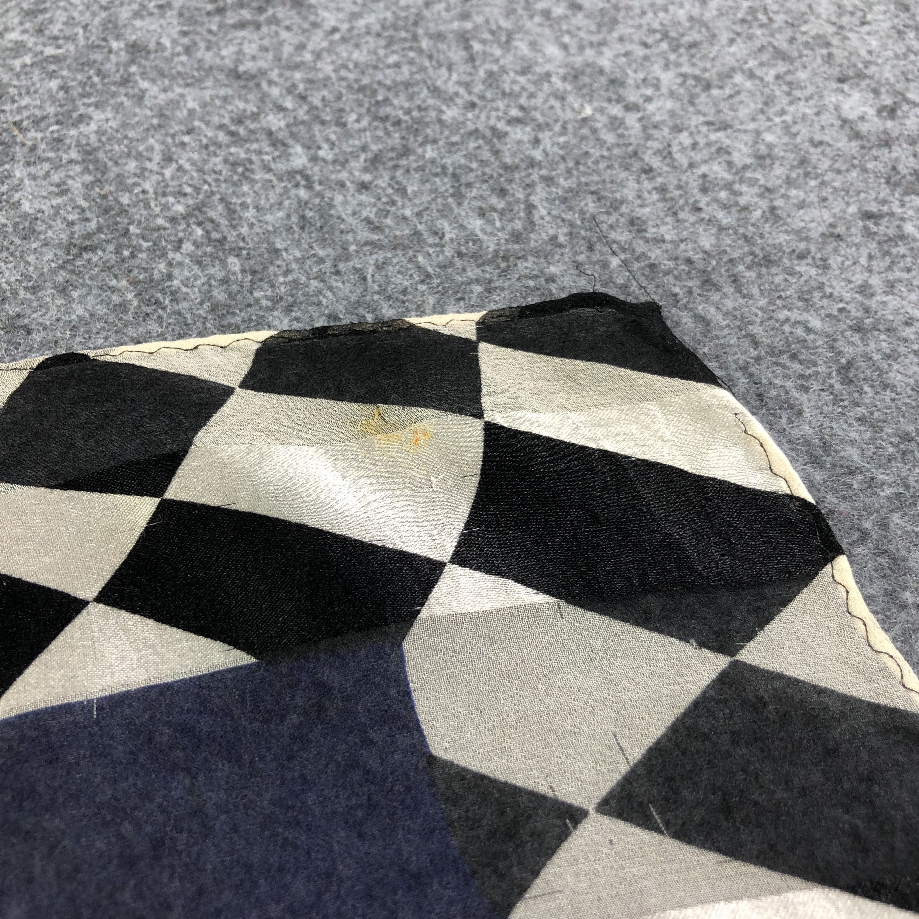 Japanese Brand Abstract Design Slit Thread Silk Scarf M749 Size ONE SIZE - 8 Thumbnail