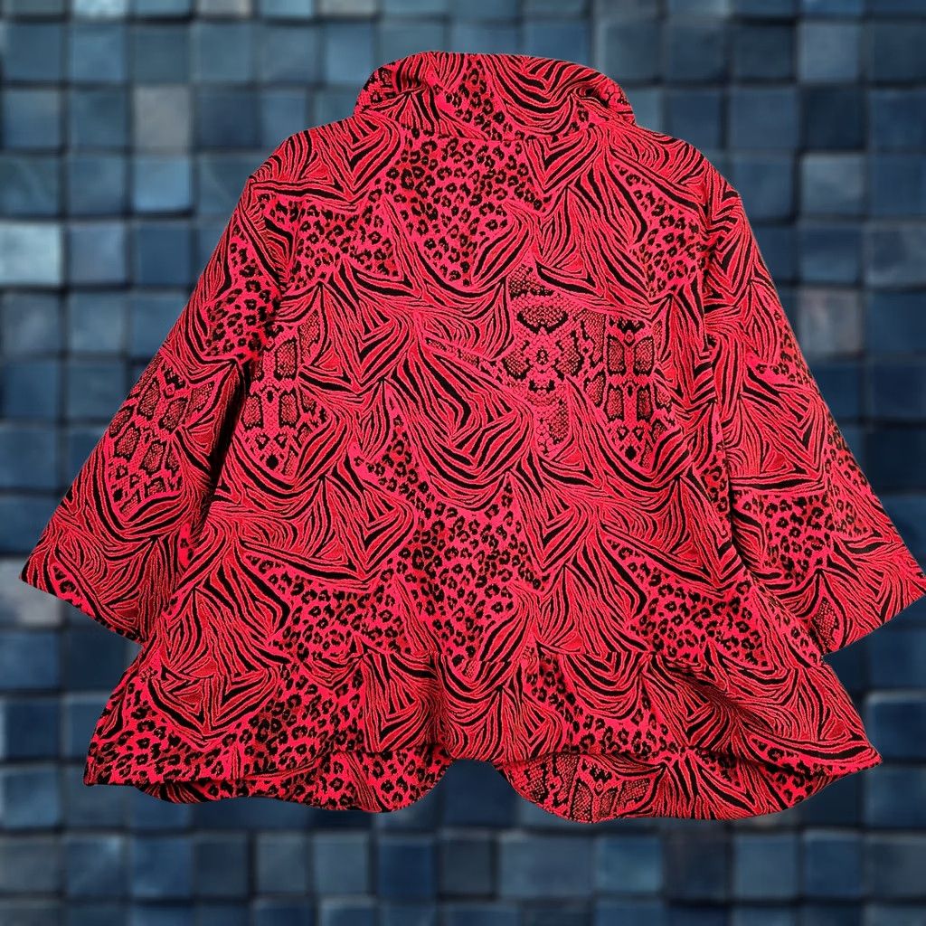 Vintage Vintage Jacket Andria Lieu Collection Animal Print Blazer Plus Sz 3X USA NWT Womens Size XXL / US 16-18 / IT 52-54 - 1 Thumbnail