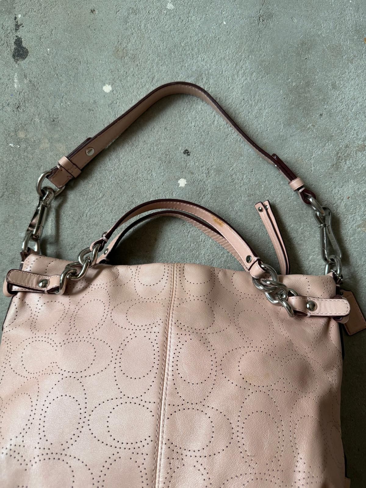 Coach Coach 2Way Signature Brooke Hobo Shoulder Bag Pink Size ONE SIZE - 7 Thumbnail
