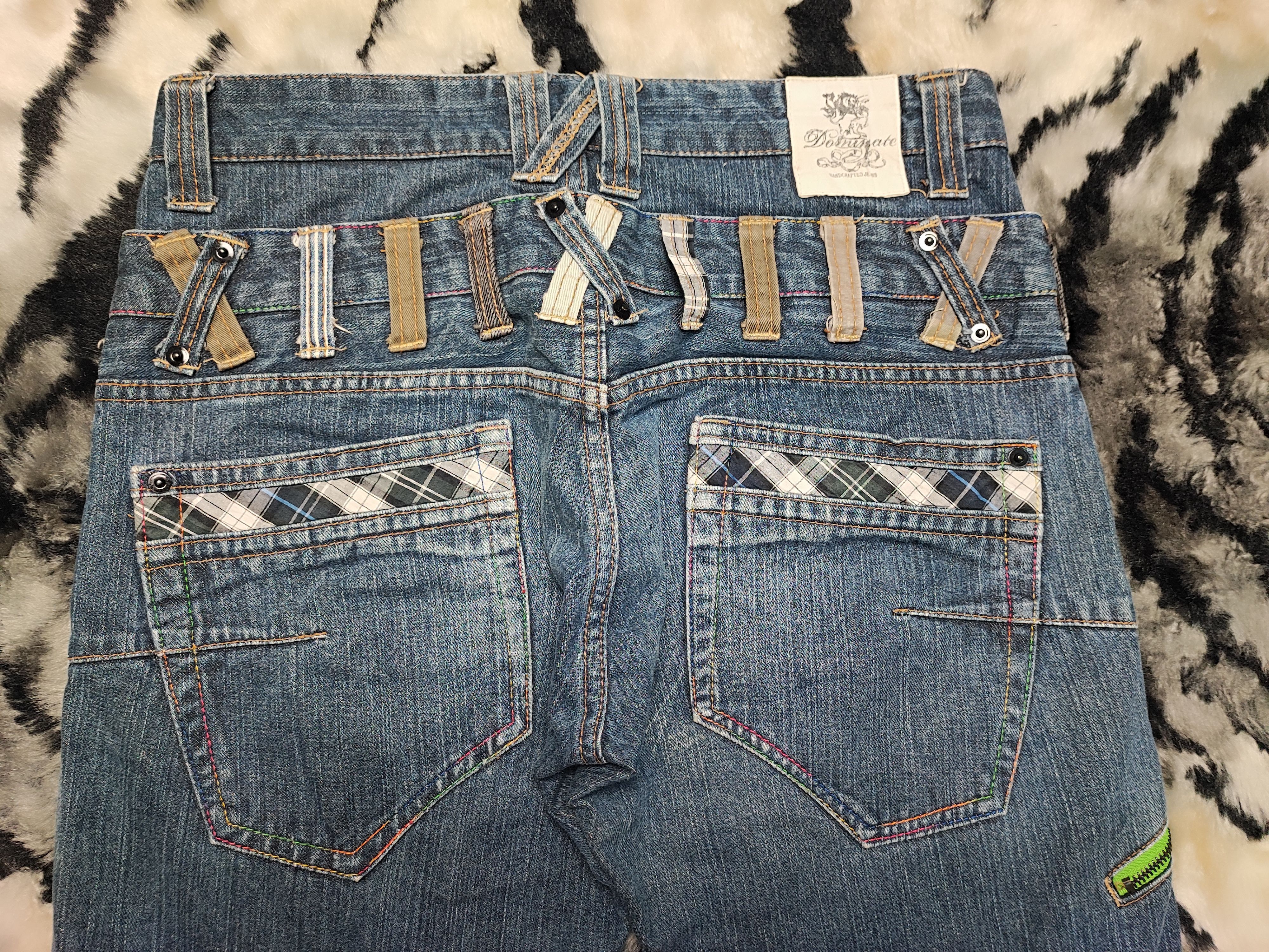 Designer Dominate Handcrafted Jeans Double Waist Size US 32 / EU 48 - 18 Thumbnail
