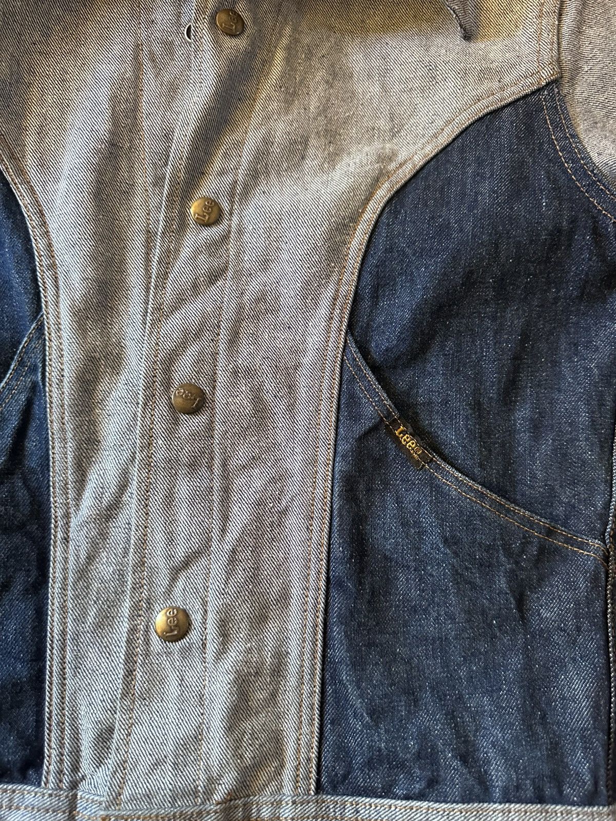 Lee LEE “GEMINI” REVERSIBLE DENIM JACKET c.1976 Size US XS / EU 42 / 0 - 7 Thumbnail