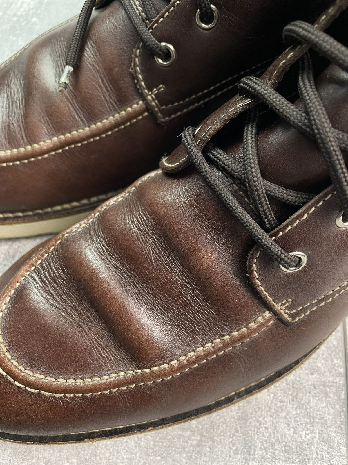 Gucci Gucci Classic Leather Boots Brown Size US 11 / EU 44 - 9 Thumbnail
