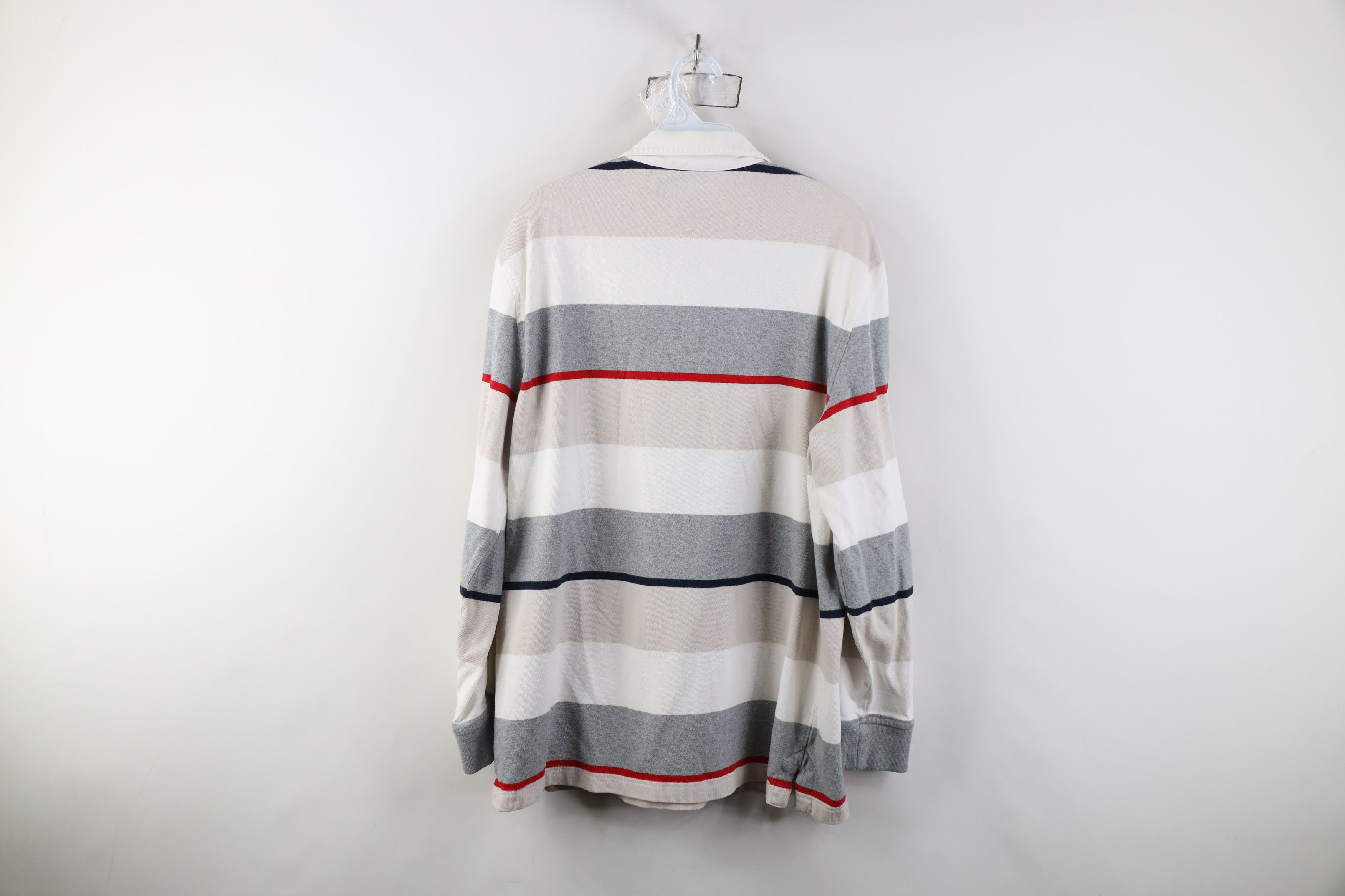 Tommy Hilfiger Vintage Y2K Tommy Hilfiger Long Sleeve Rugby Polo Shirt Size US L / EU 52-54 / 3 - 14 Thumbnail