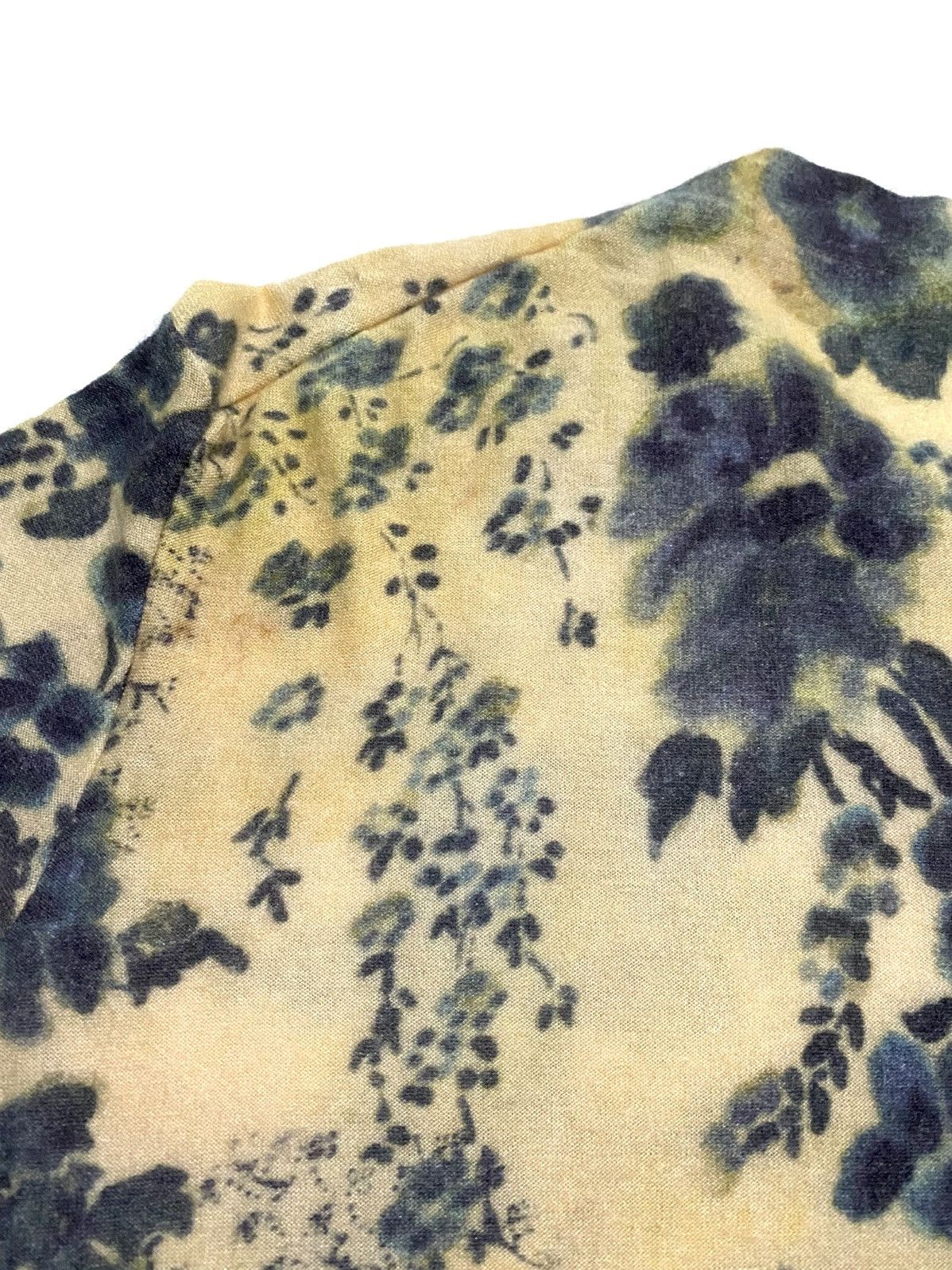 Loro Piana LORO PIANA BLUE EYES FLORAL CASHMERE SILK SWEATERS Size L / US 10 / IT 46 - 12 Thumbnail