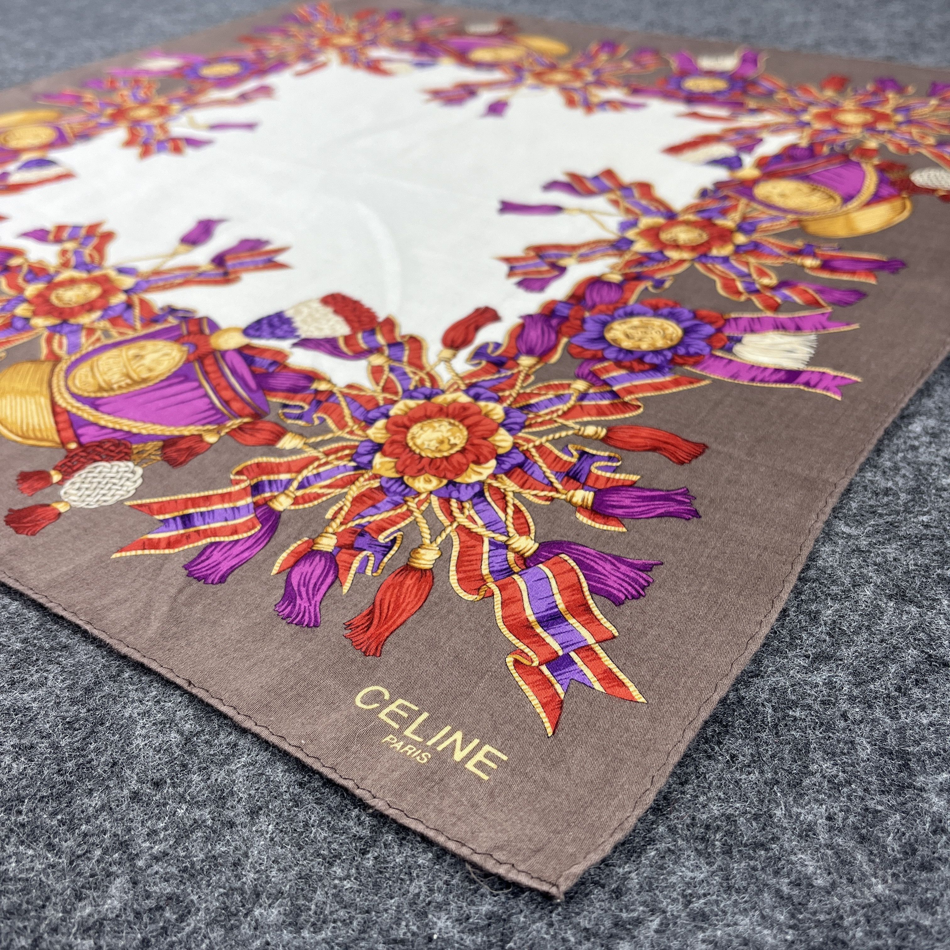 Vintage Celine Handkerchief / Bandana / Neckerchief B113 Size ONE SIZE - 4 Thumbnail