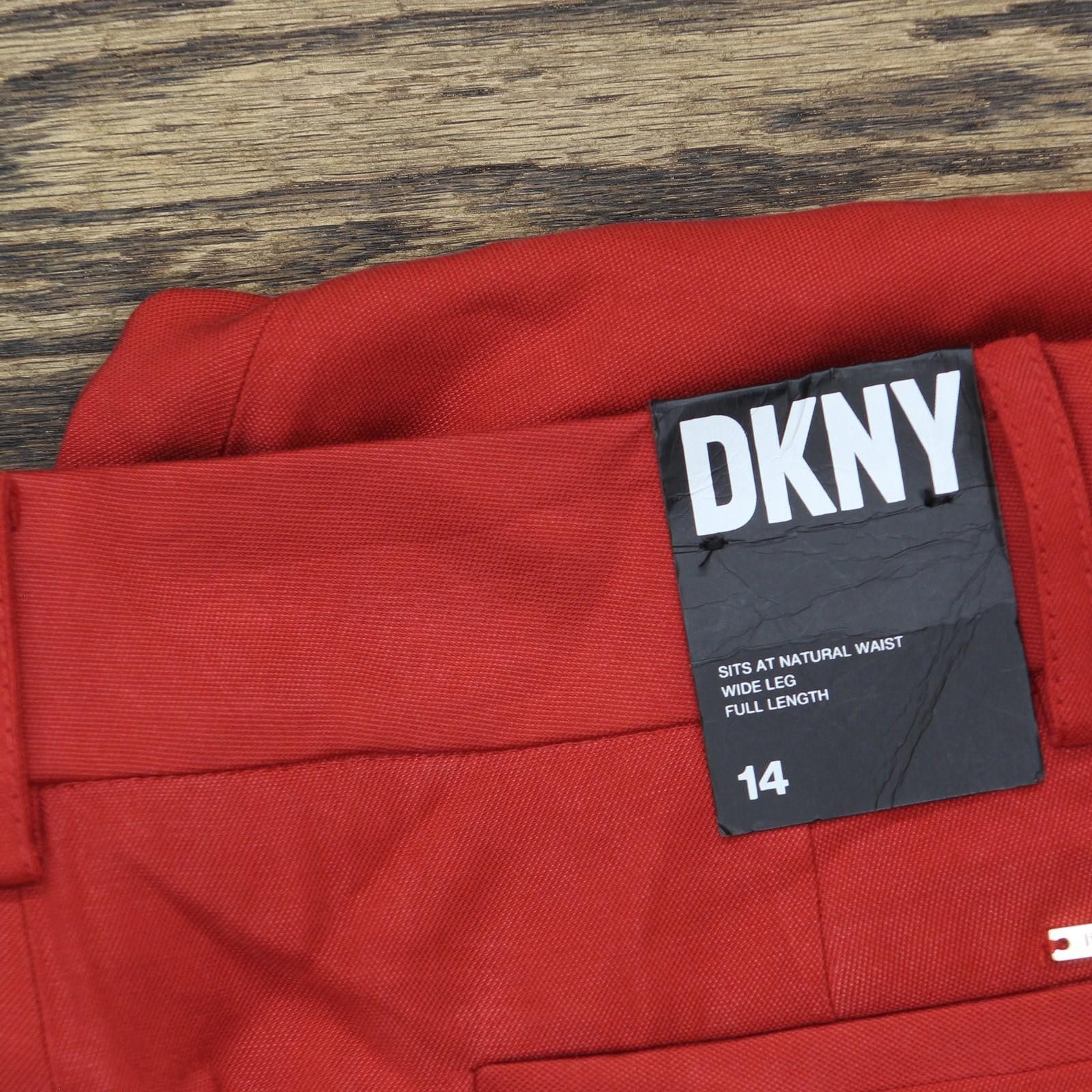 DKNY Nwt Dkny Solid Side Pocket Pants Ue4pa340 Sangria Red 14 Size 36" / US 14 / IT 50 - 3 Thumbnail