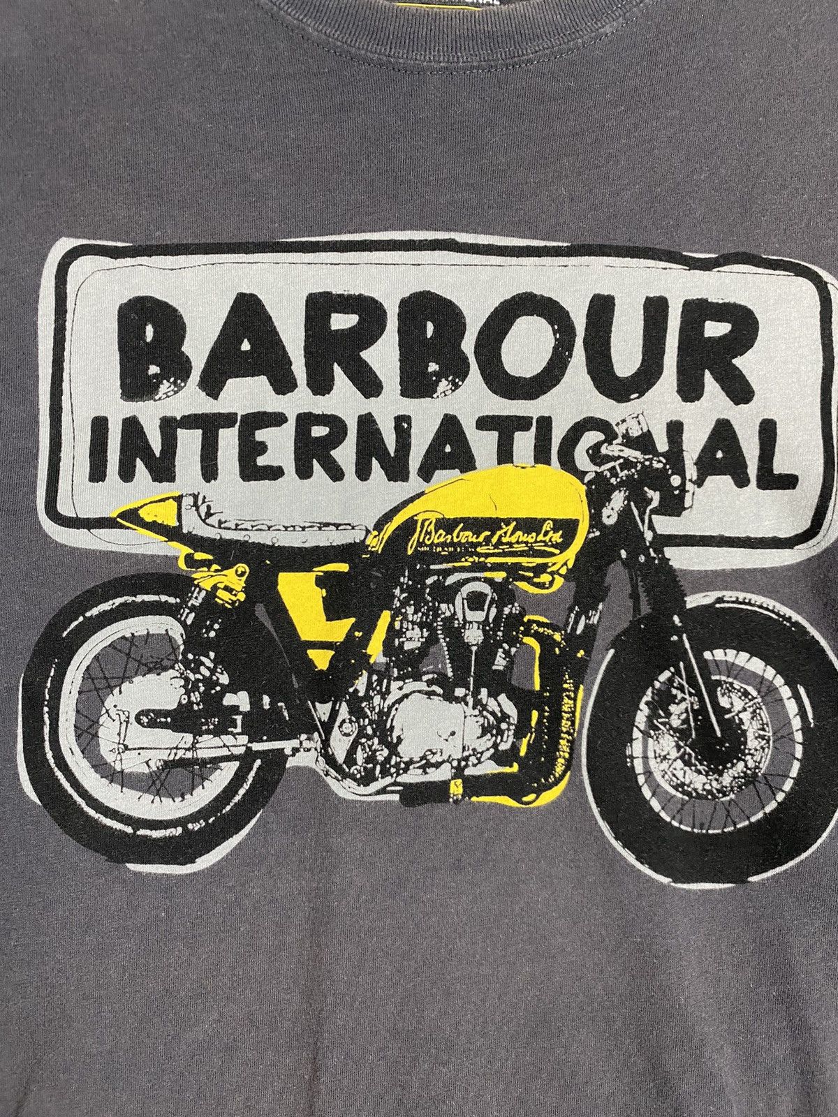 Barbour Vintage Barbour International Motorcycle Big Logo Tee Size US S / EU 44-46 / 1 - 6 Thumbnail