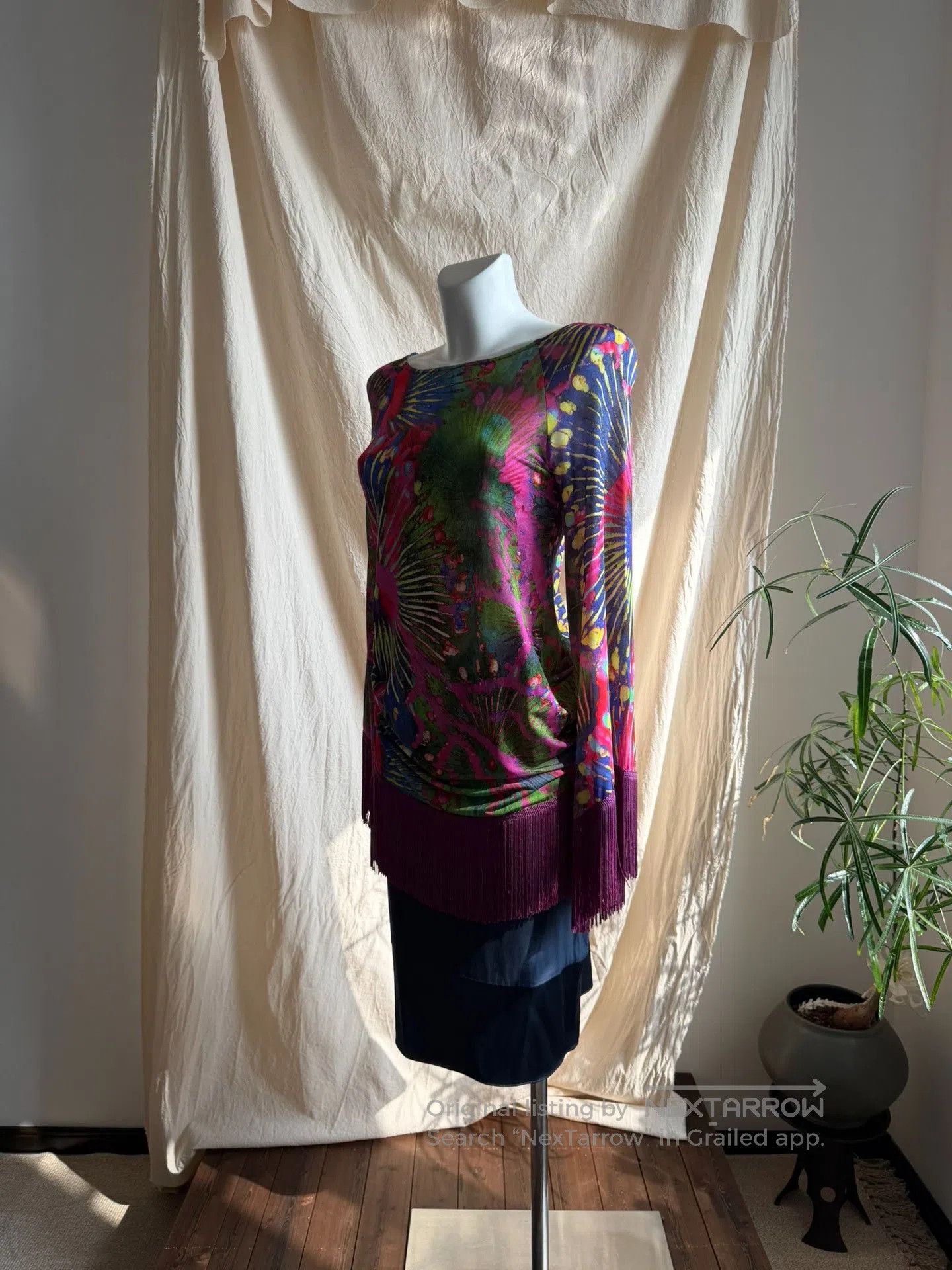 Other Compagnia Italiana Watercolor Ethnic Stretchy Fringe Top. Size M / US 6-8 / IT 42-44 - 6 Thumbnail
