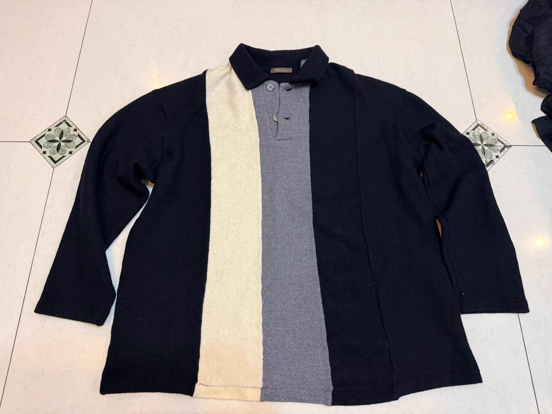 Yohji Yamamoto Y's For Men Yohji Yamamoto Long Sleeve Polo K3 Size US M / EU 48-50 / 2 - 1 Thumbnail