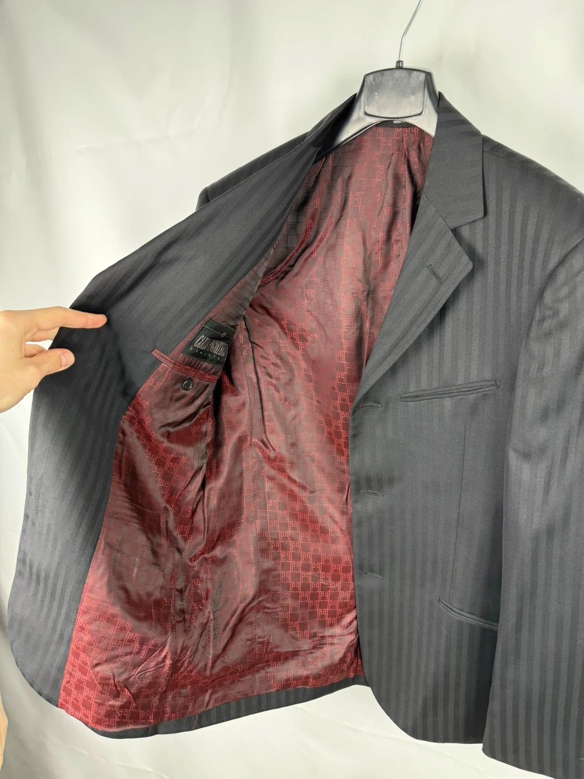 Carlo Pignatelli Carlo Pignatelli Striped Wool Suit size 46 Size 36R - 9 Thumbnail