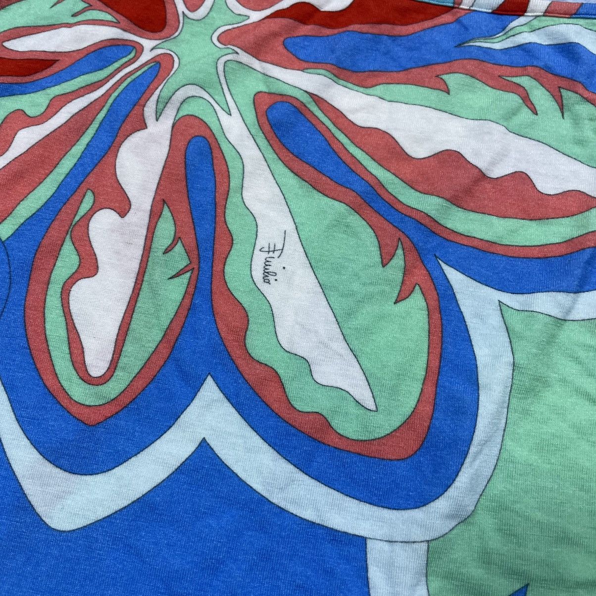 Emilio Pucci EMILIO PUCCI PRINTED FLORAL TOP Size S / US 4 / IT 40 - 5 Thumbnail