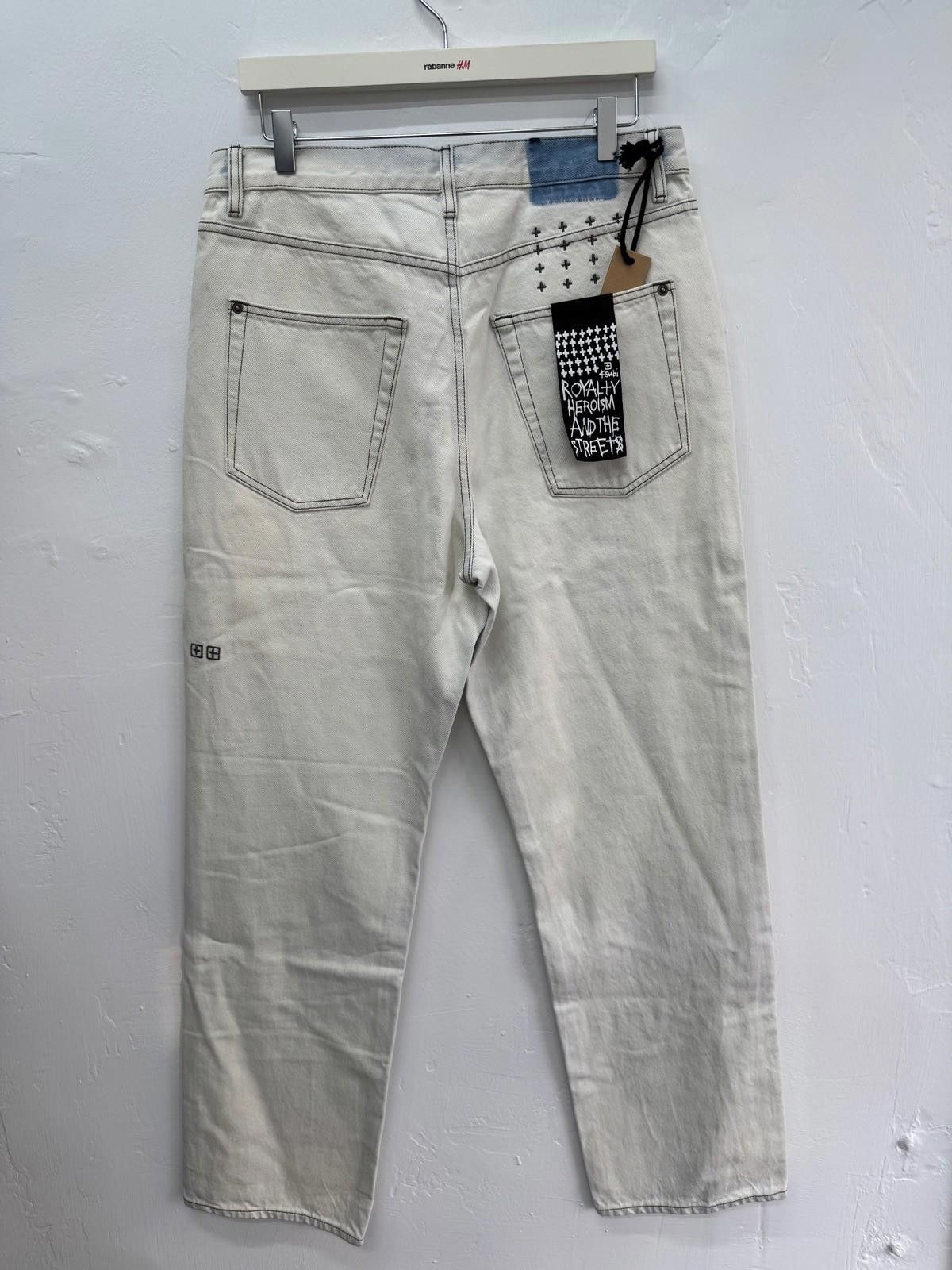 new Ksubi mens denim jeans anti k white blue iceberg 32