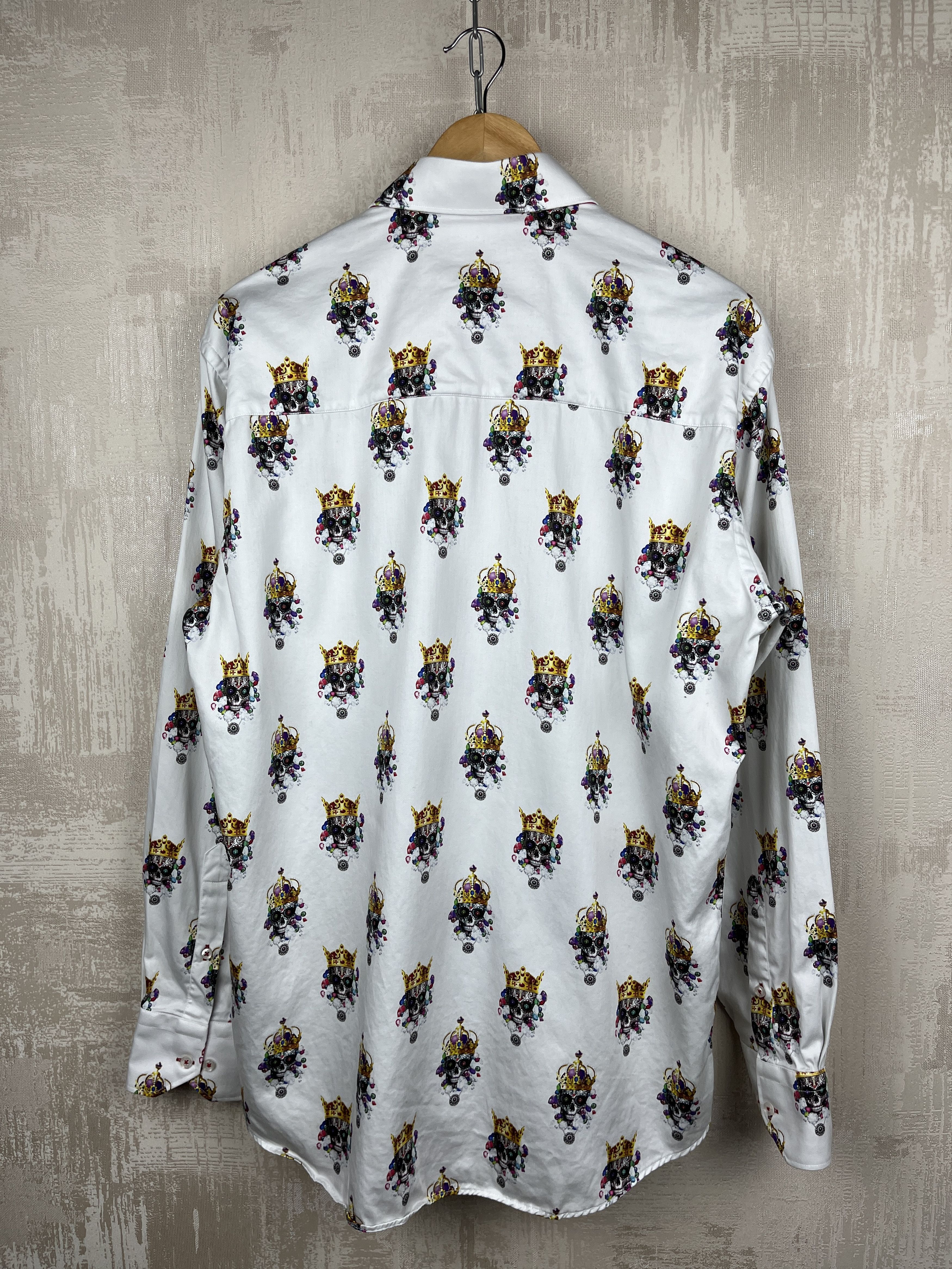 Other Claudio Lugli Skulls King Long Sleeve Shirt Size US XL / EU 56 / 4 - 11 Thumbnail